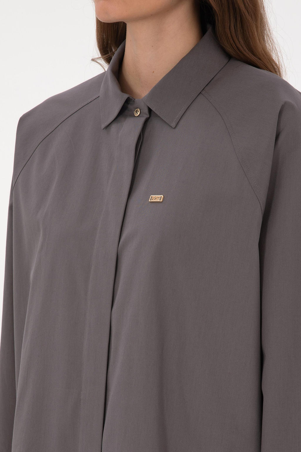 Kad_n Gri Uzun Kollu G_mlek - U.s. polo assn фото 7