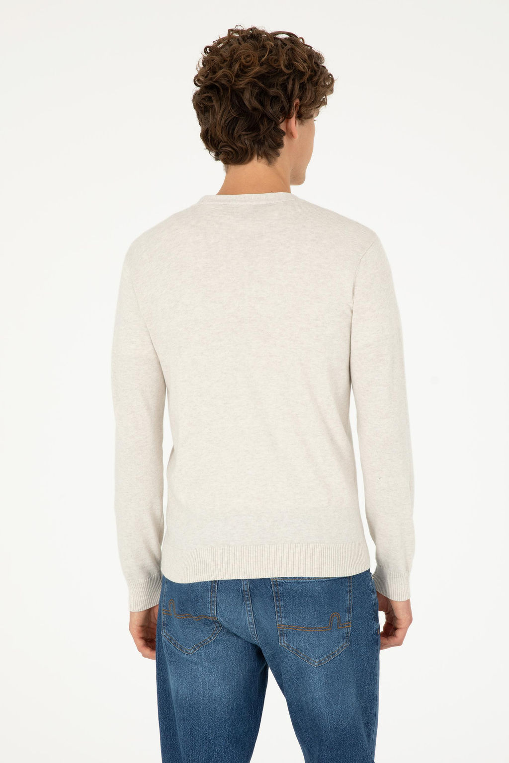 Мужской базовый трикотажный кардиган Stone Melange - U.s. polo assn фото 12