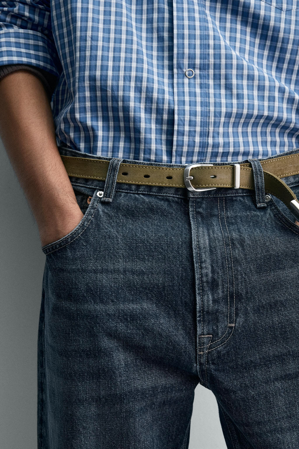 LIMITED EDITION SUEDE LEATHER BELT - Zara фото 2