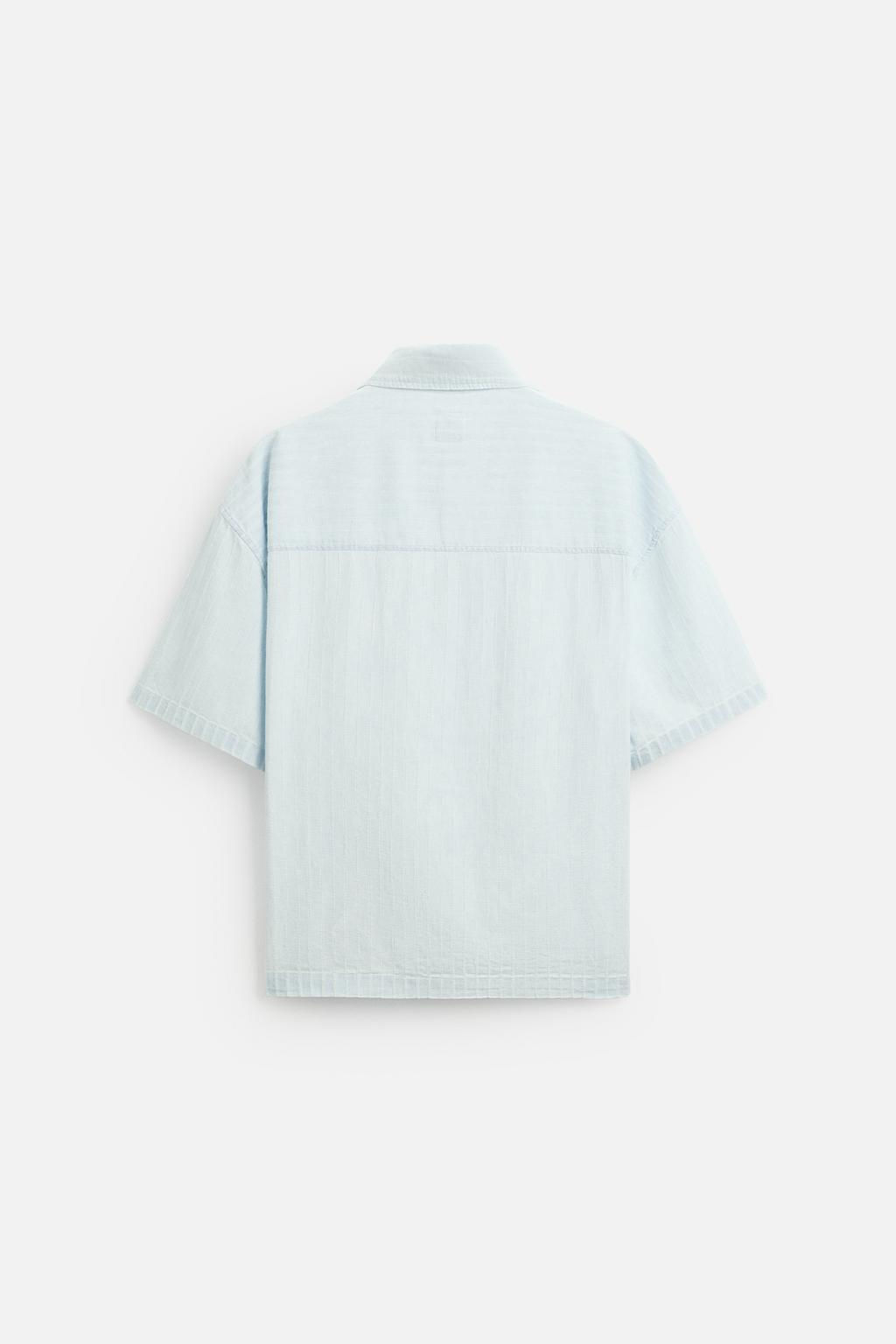 FADED TEXTURED SHIRT - Zara фото 8