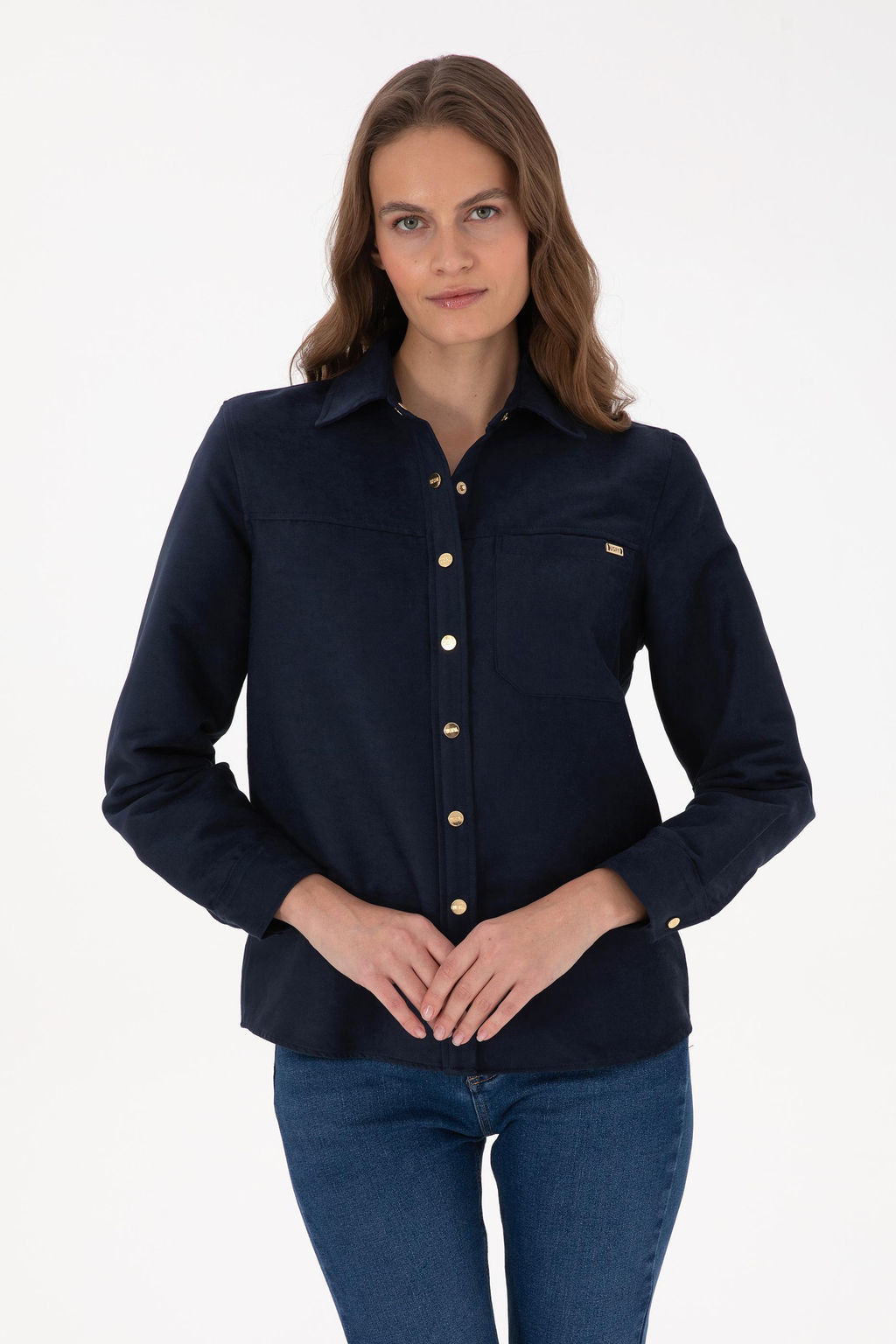 Kad_n Lacivert Uzun Kollu G_mlek - U.s. polo assn фото 3