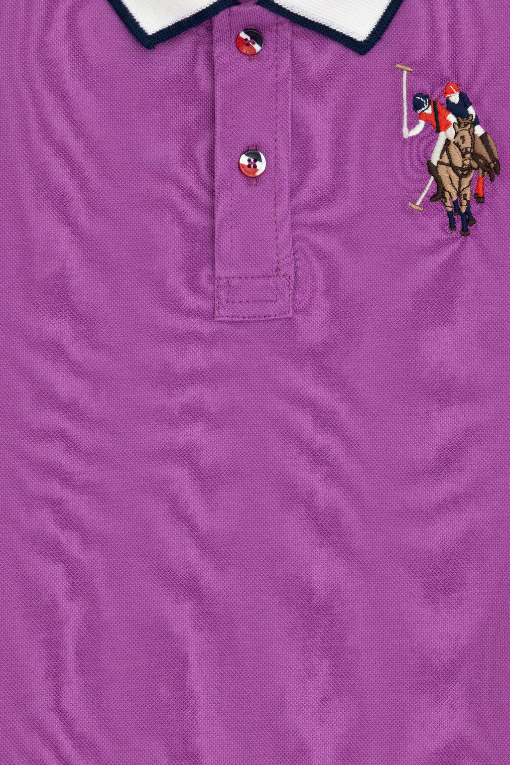 Базовая футболка фиолетового цвета для мальчиков Неожиданная скидка в корзине - U.s. polo assn фото 3