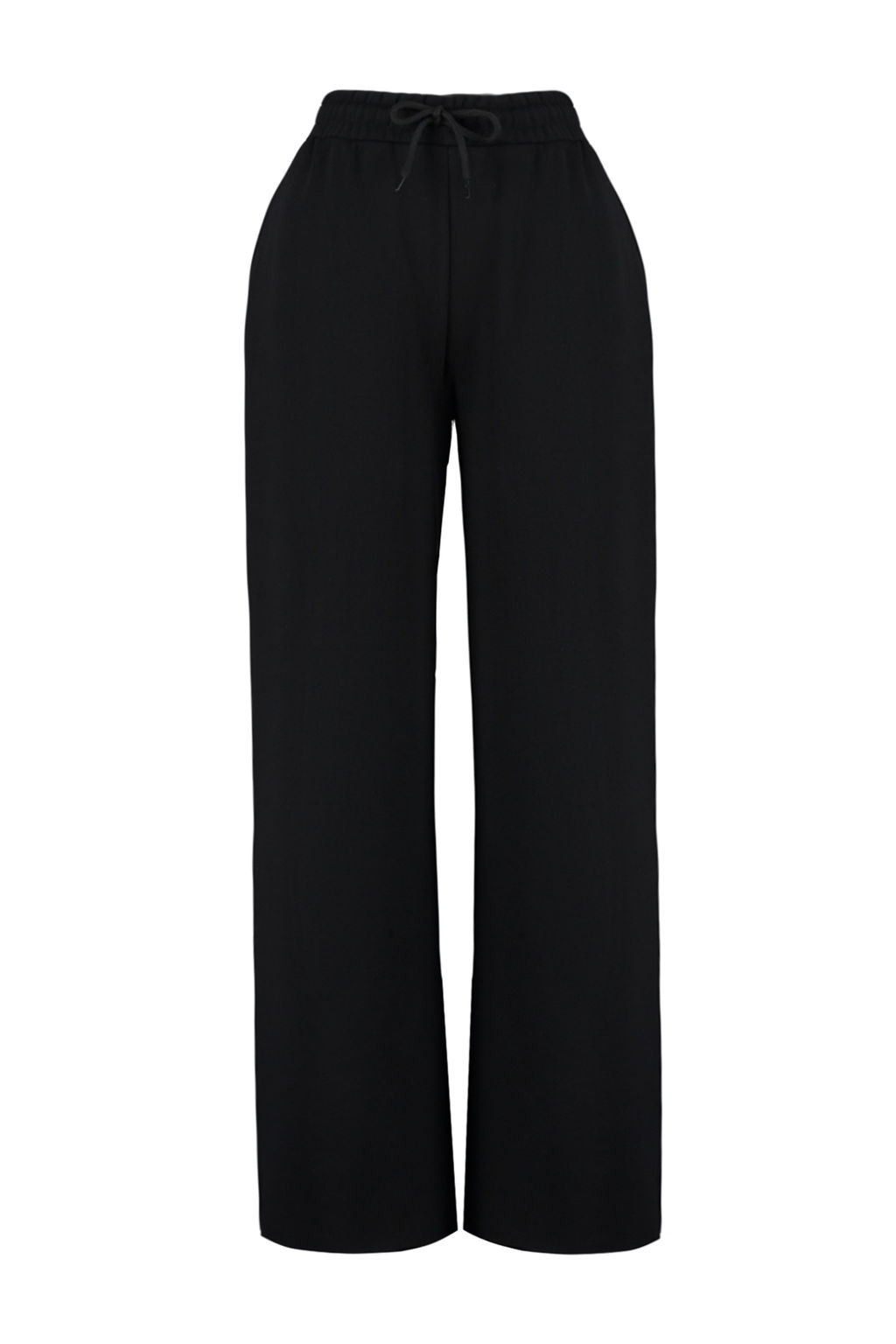 Siyah Kal?n Extra Wide Leg Yuksek Bel Orme Esofman Alt? Pantolon TWOAW24EA00043 - Trendyolmilla фото 6