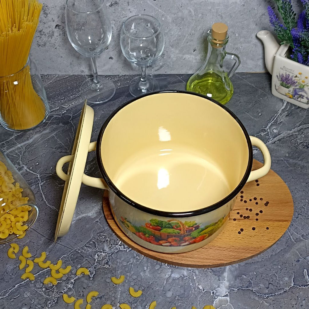 Кастрюля 4.5л 1с17/с крем. Сентябрь