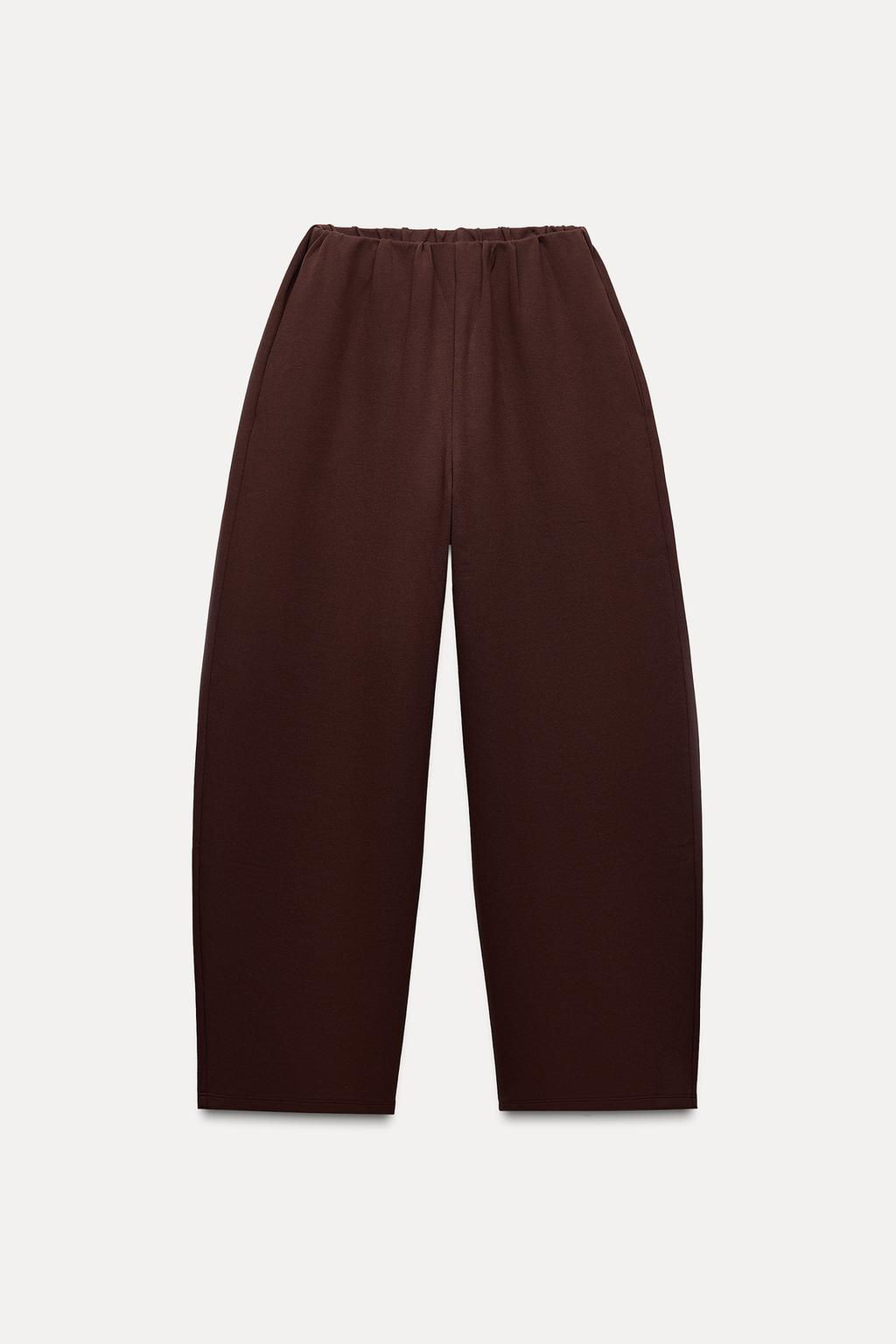 INTERLOCK BALLOON TROUSERS - Zara фото 3