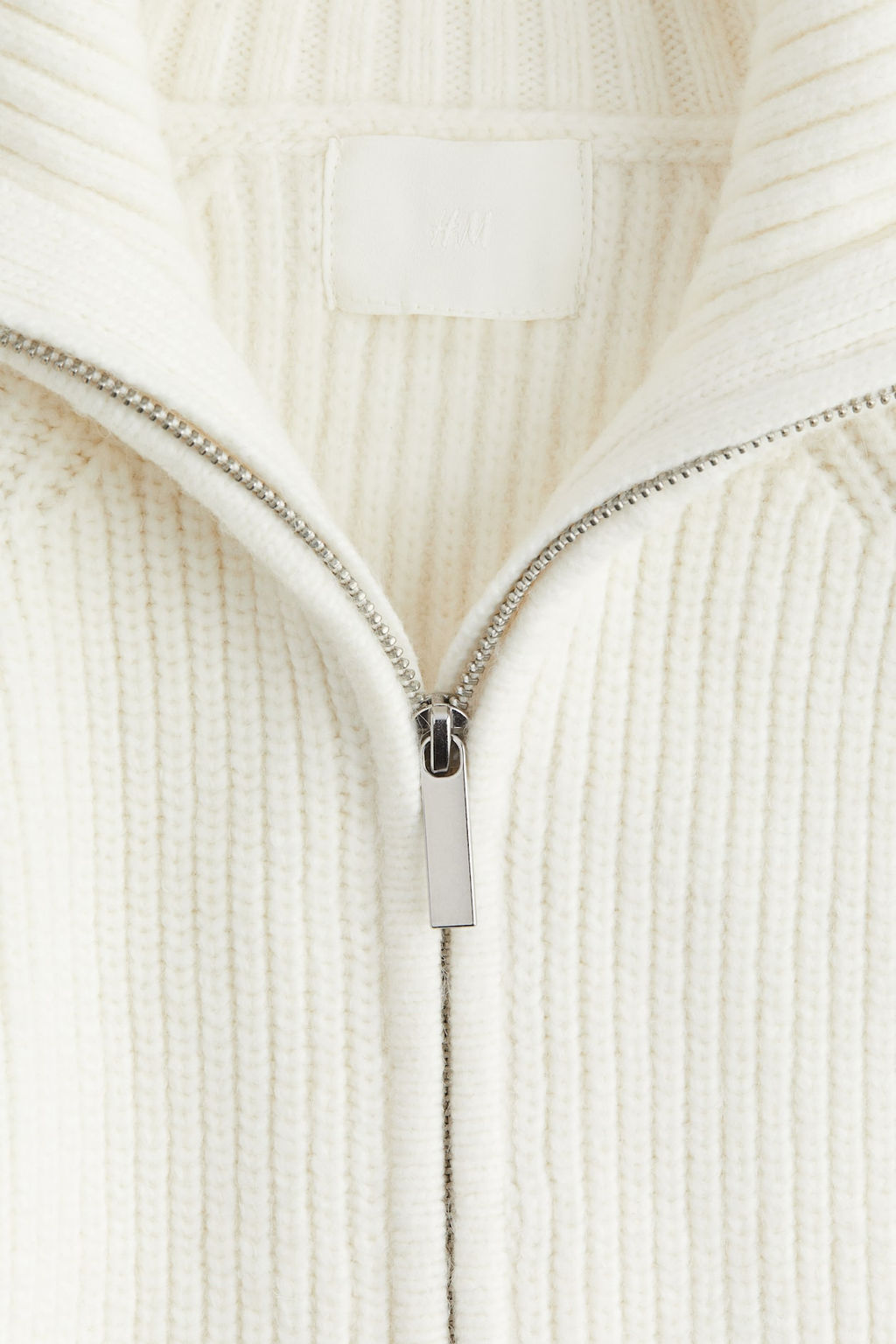 Jersey en punto de canale con media cremallera - H&m фото 6