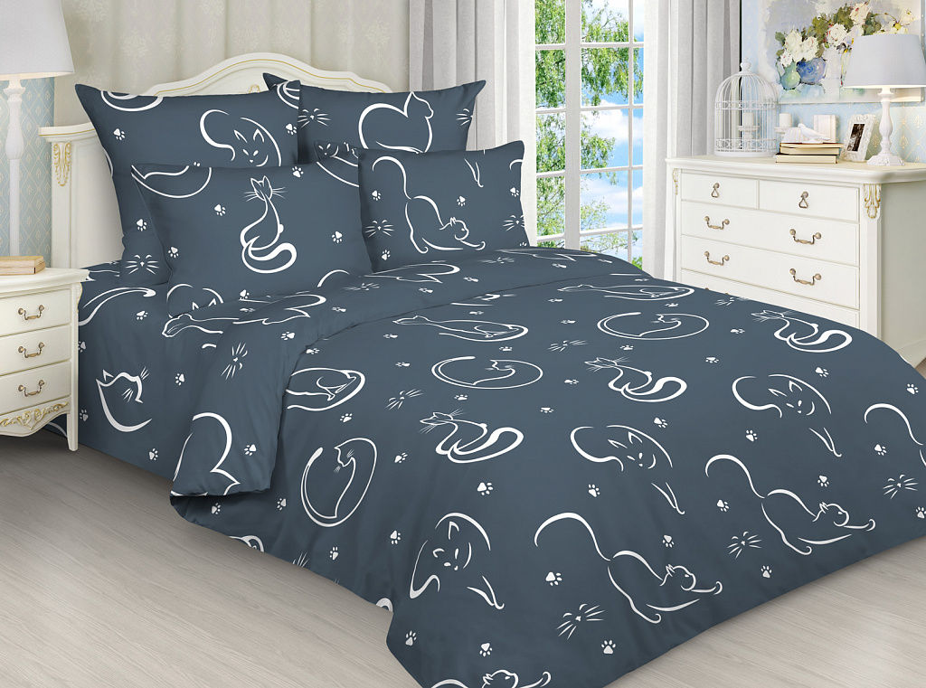 Комплект постельного белья из бязи, размер евро