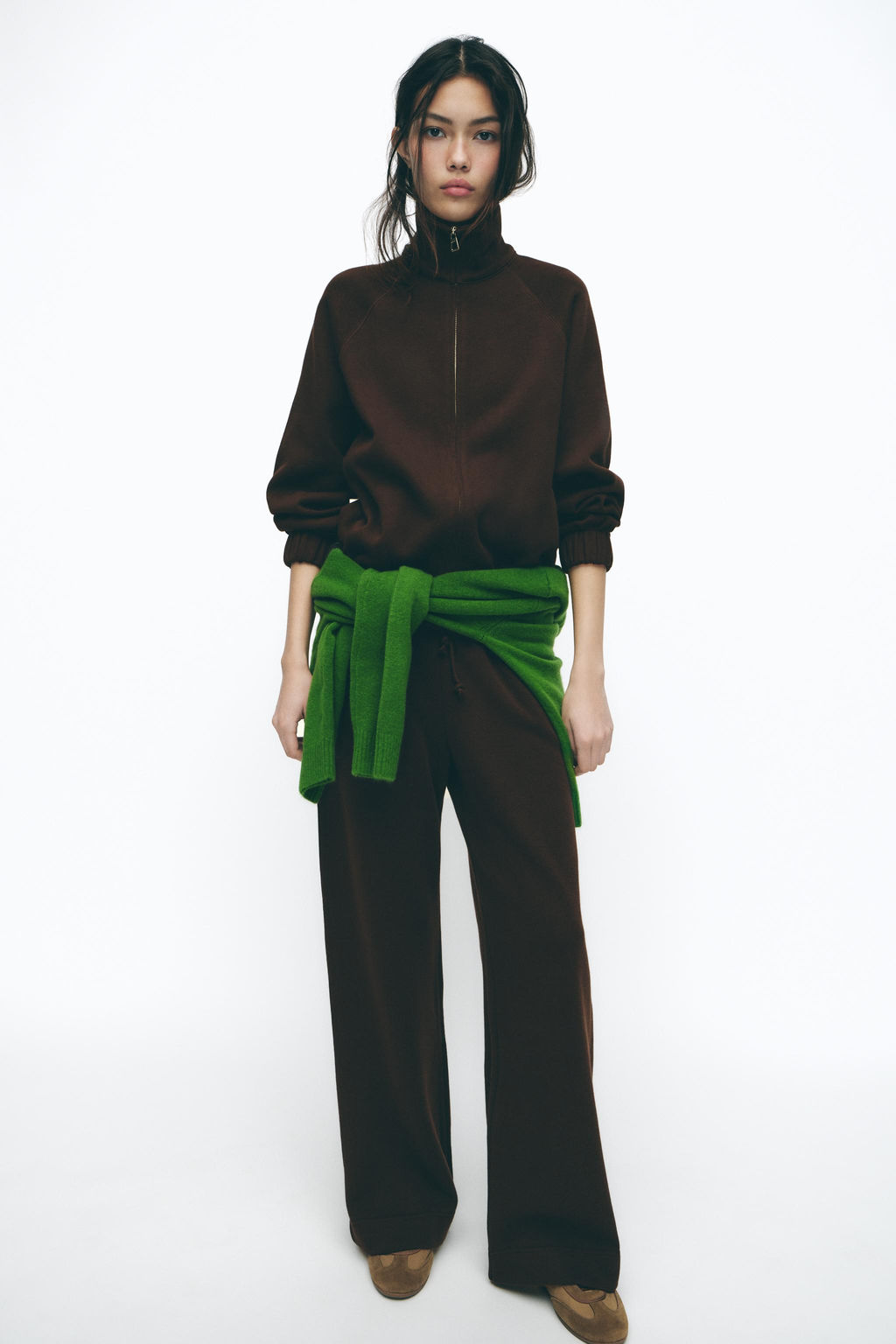 SOFT ZIP-UP SWEATSHIRT - Zara фото 10