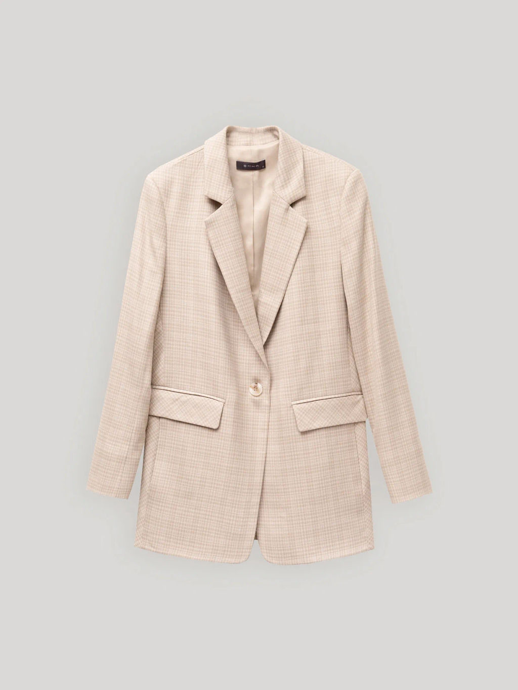 Жакет в клетку - Emka фото 8