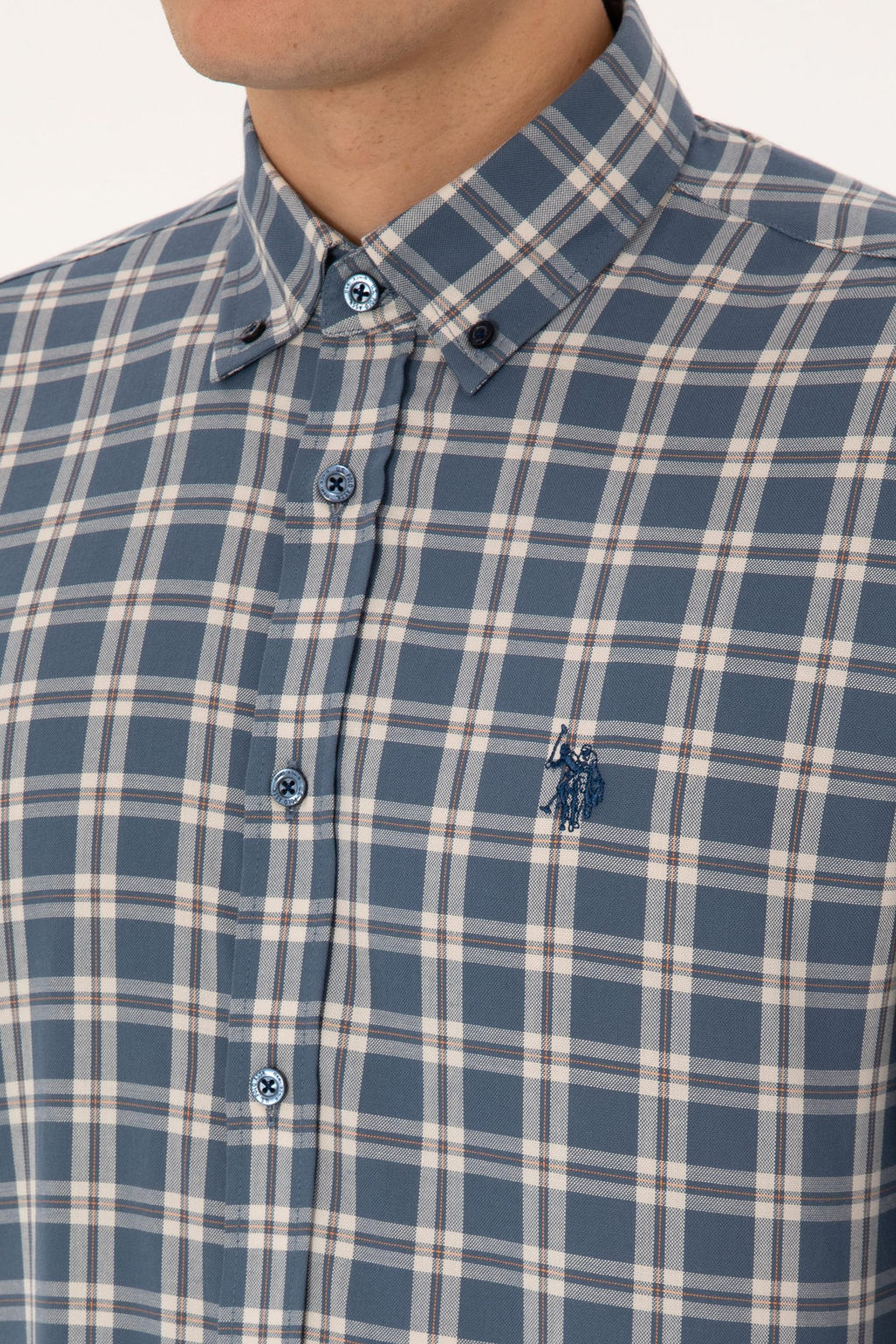 Erkek A__k Lacivert Uzun Kollu G_mlek - U.s. polo assn фото 7