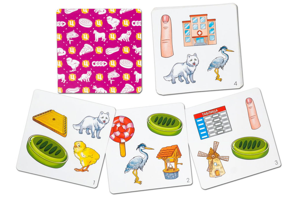 Набор карточек Лого-доббль. Звук Ц - Smiledecor фото 3