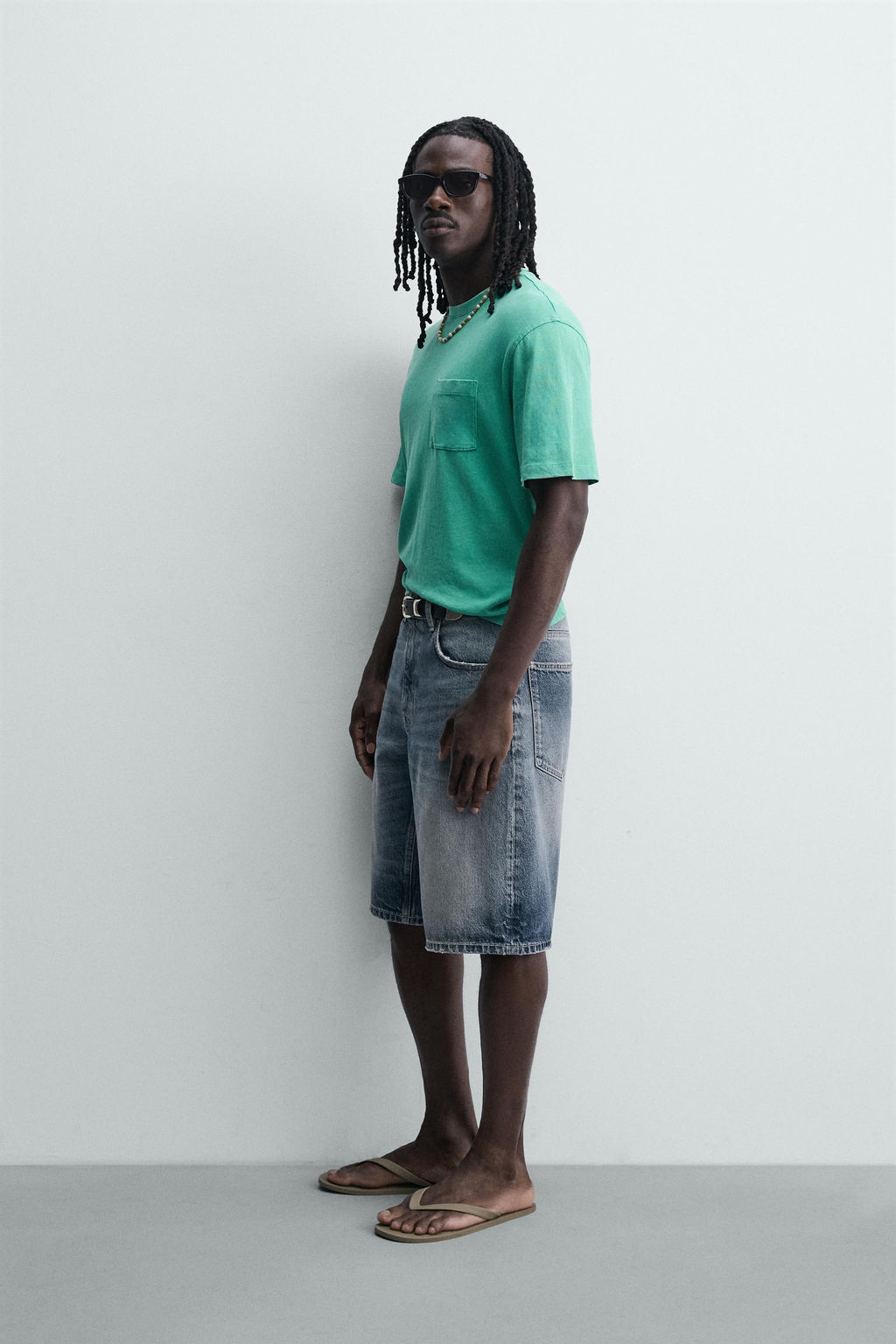 BERMUDA DENIM RELAXED FIT / Azul - Zara фото 4