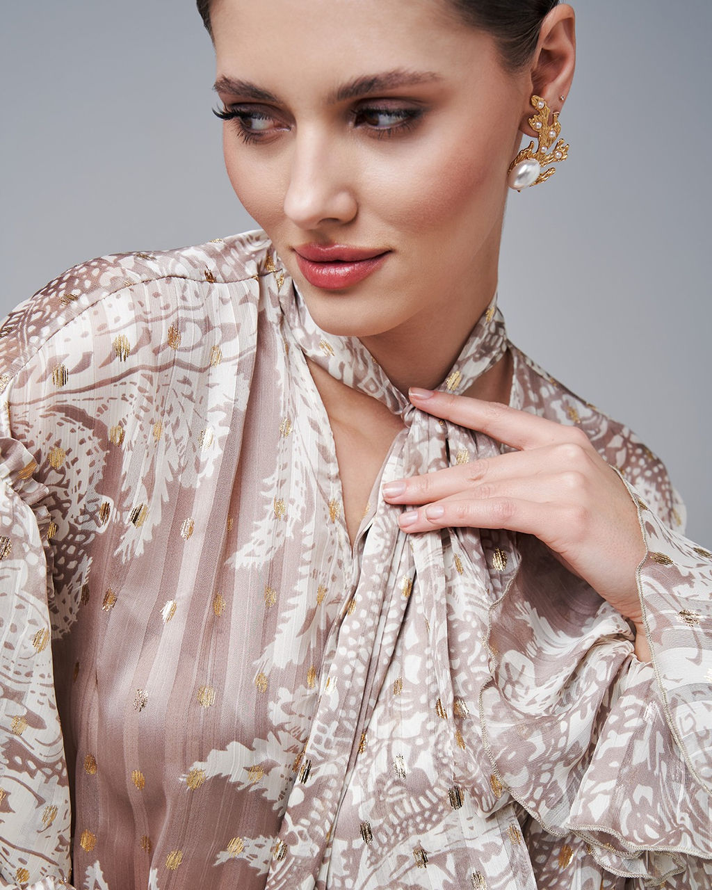 в стиле БОХО блузка из шифона - Sahar art lab фото 3