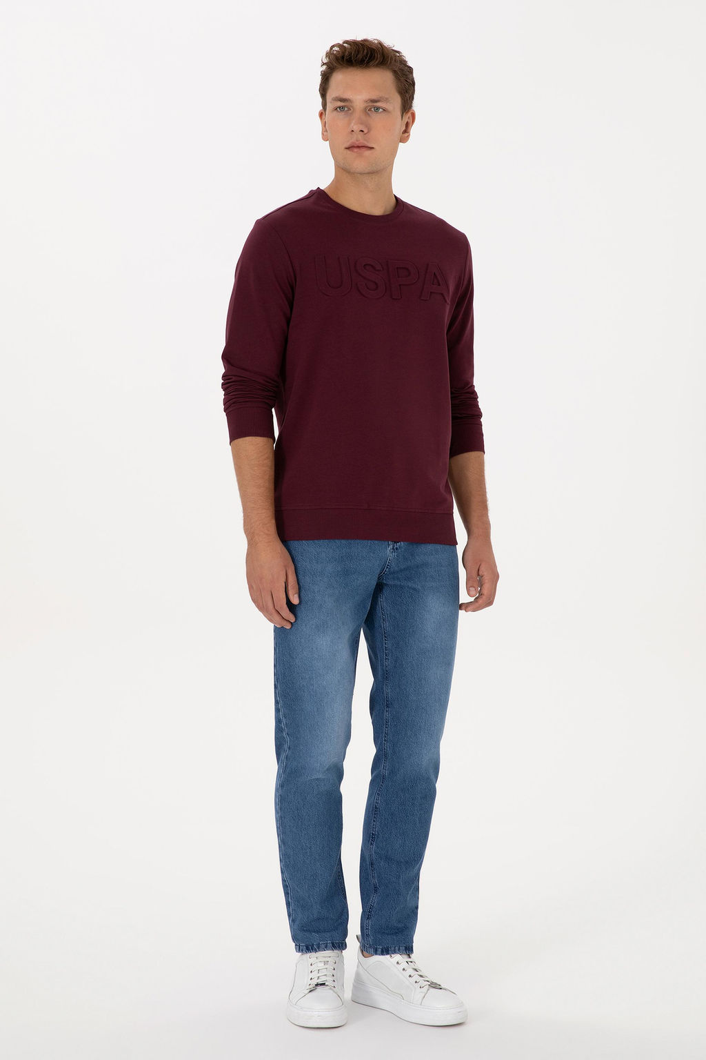 Erkek A__k Mavi Jean Tapered Fit Pantolon - U.s. polo assn фото 3