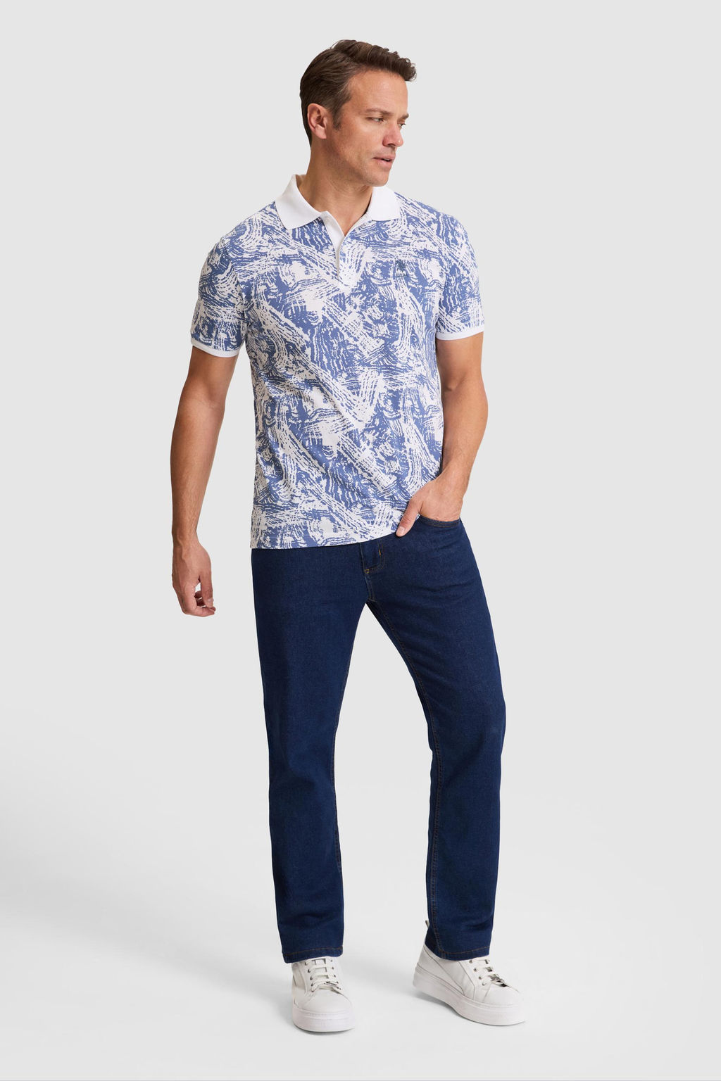 Erkek _ndigo Regular Fit Polo Yaka Ti__rt - U.s. polo assn фото 4