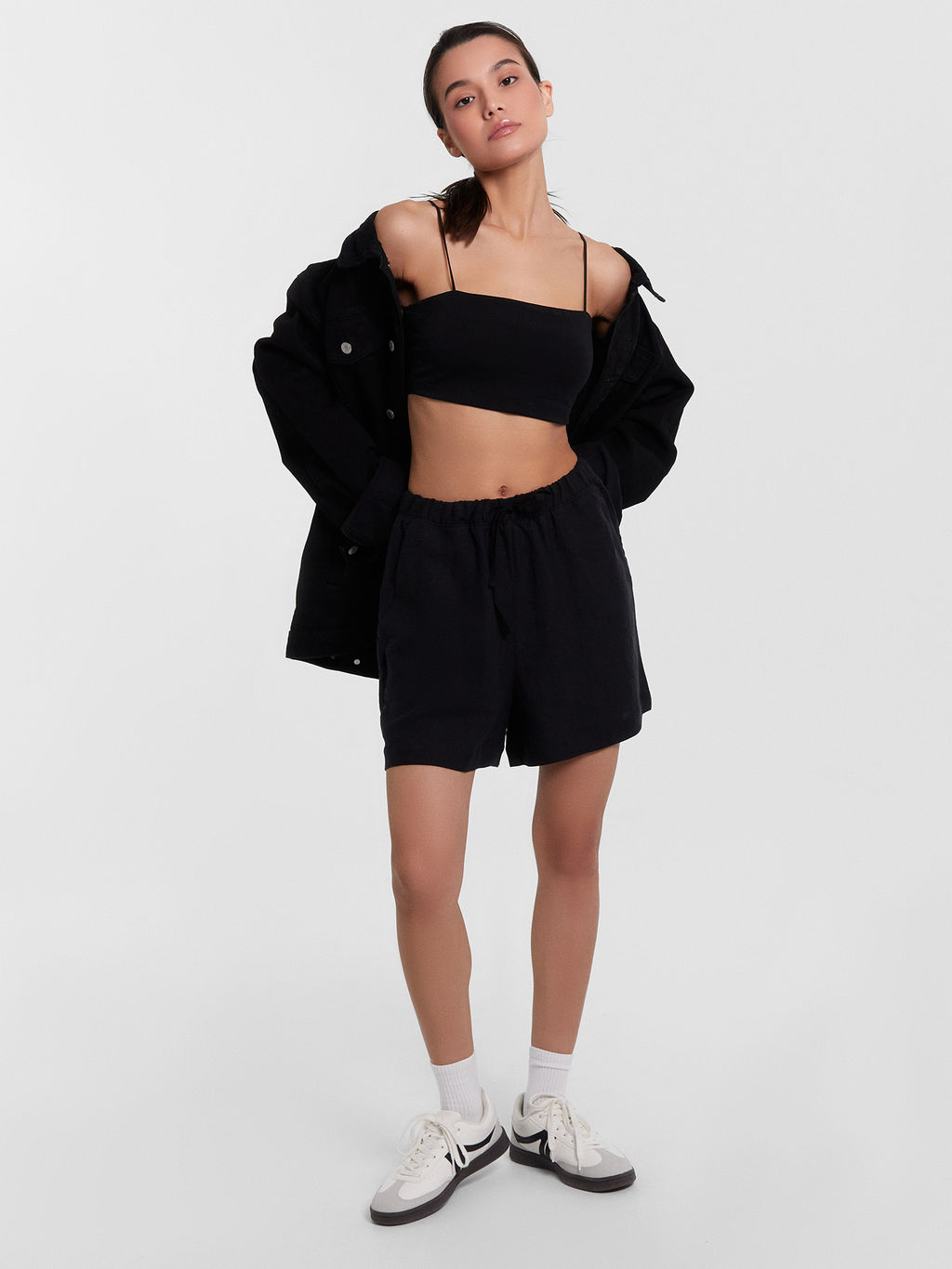 Шорты женские черные черный 132341-1