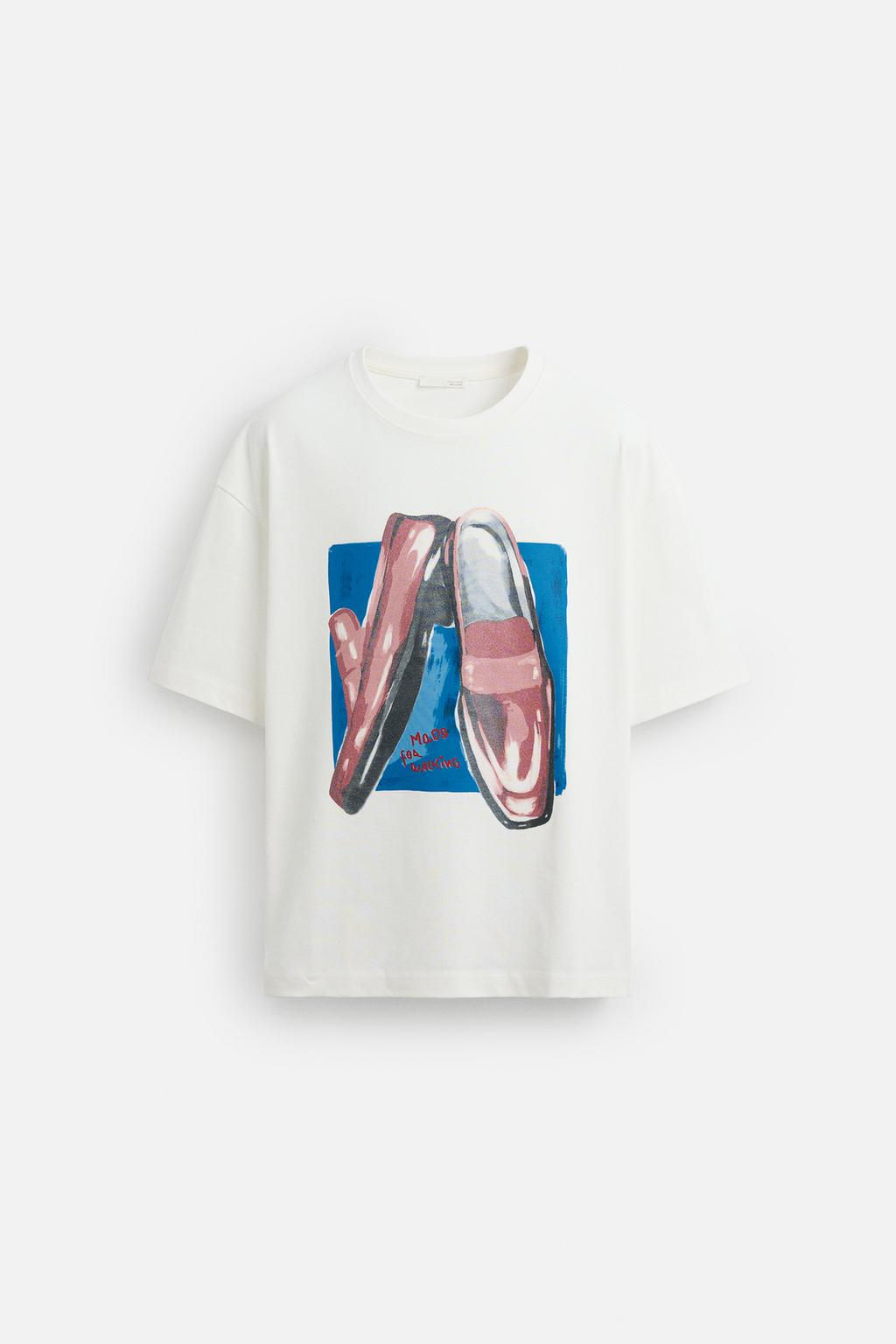 LOAFER PRINT T-SHIRT - Zara фото 6