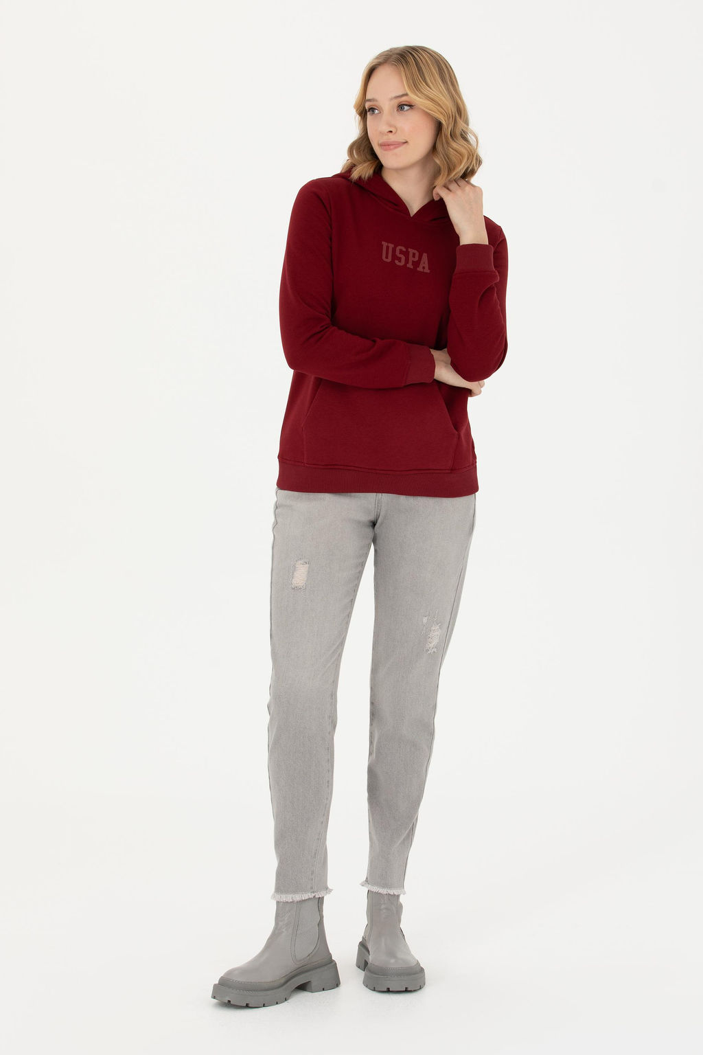 Женские серые джинсовые брюки - U.s. polo assn фото 17