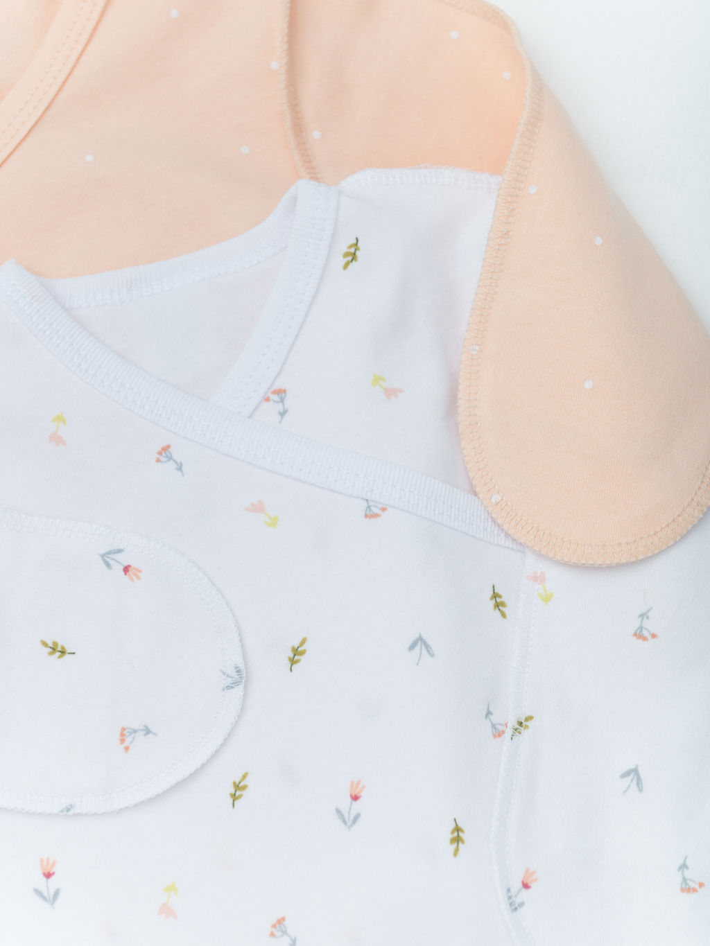 Комплект 2 предмета боди, бел/персик - Lesi kids фото 4