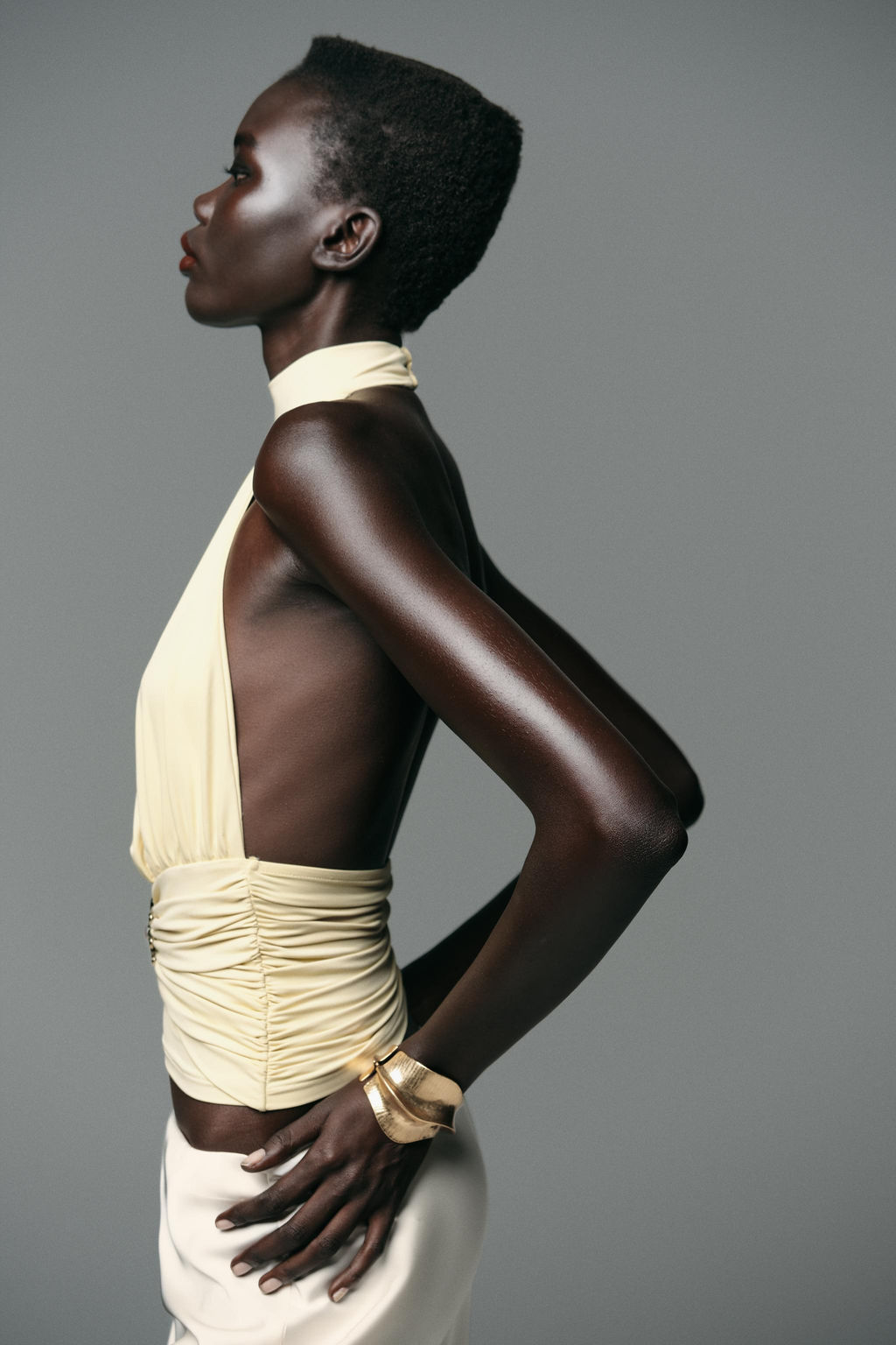 SUN GATHERED POLYAMIDE TOP - Zara фото 5