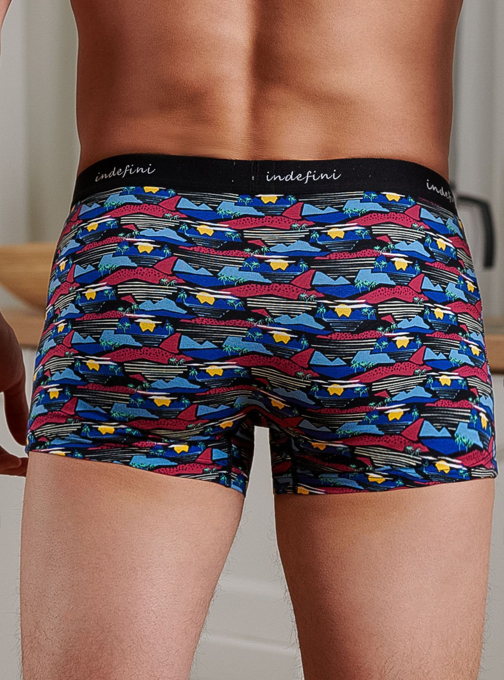 Трусы боксеры Indefini хлопок с эластаном фото 2