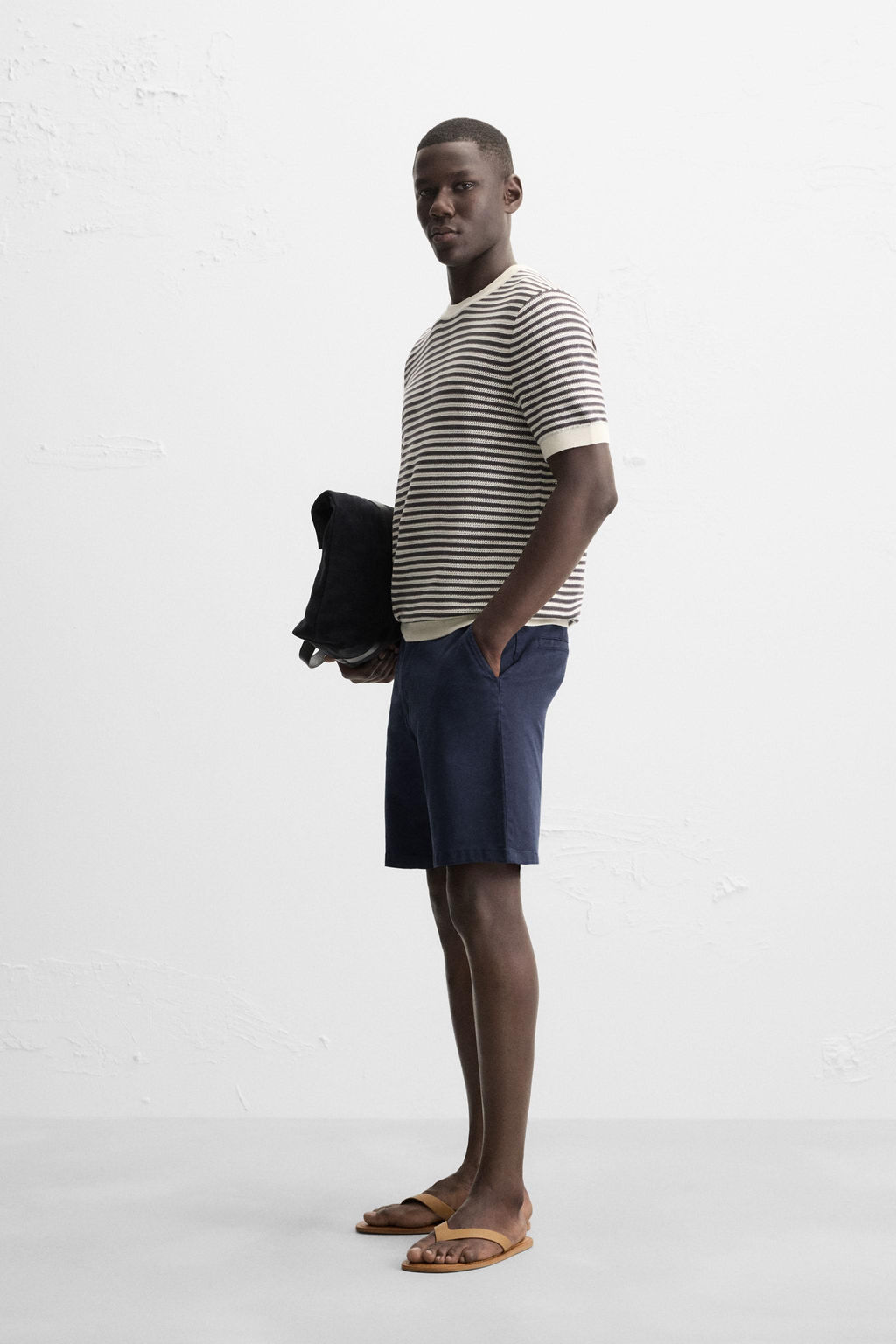 STRIPED KNIT T-SHIRT - Zara фото 4
