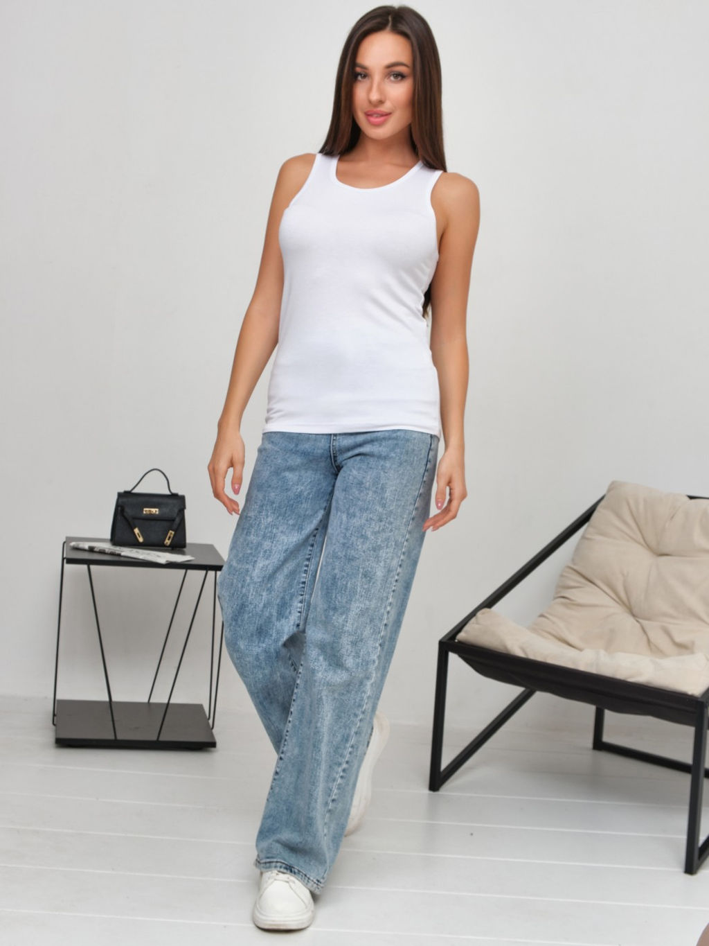 Майка топ Вискоза 95%, лайкра 5% - Ивассорти фото 74