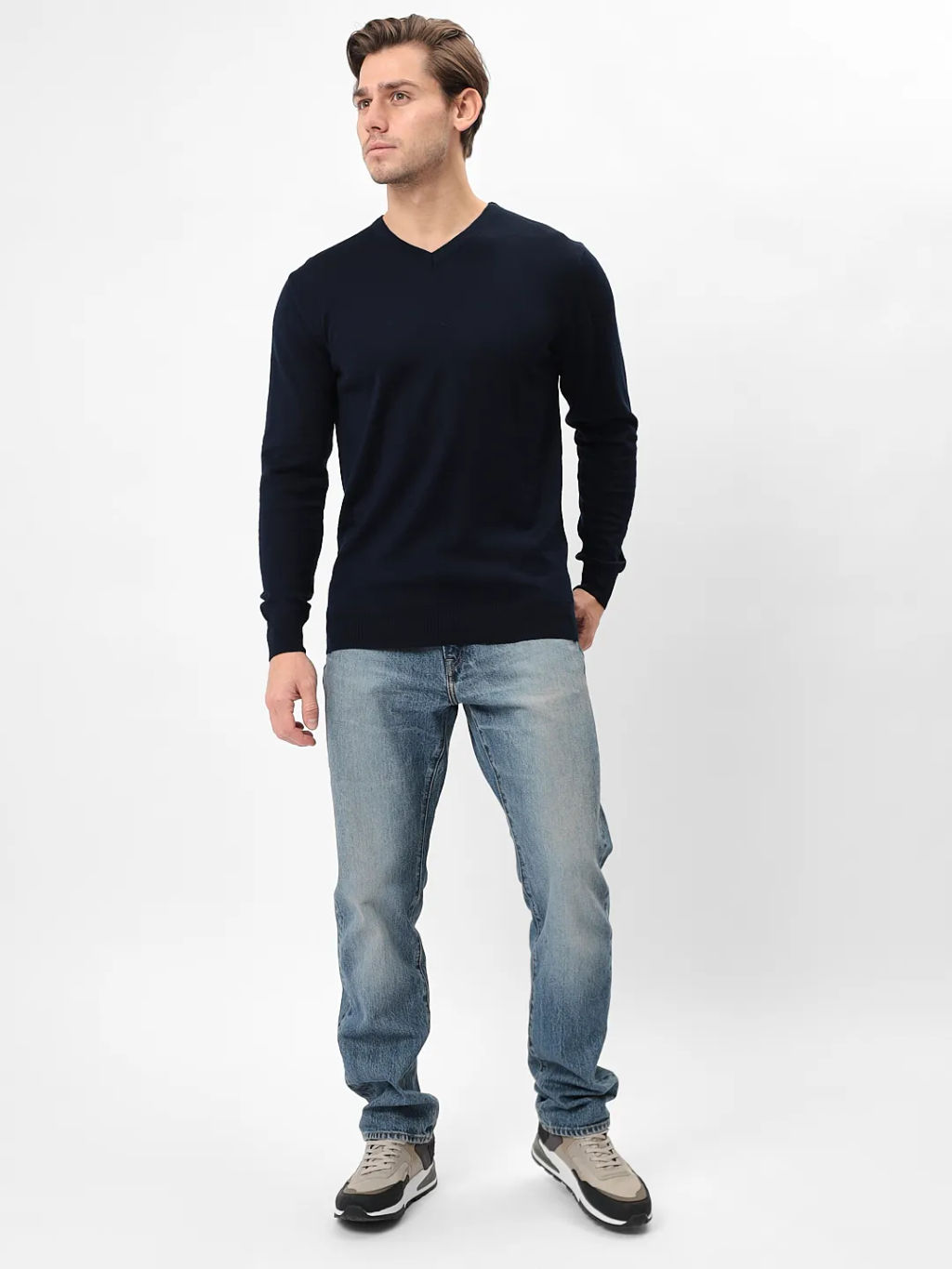 Джемпер мужской GREG G124-AN231909А (т. синий)
