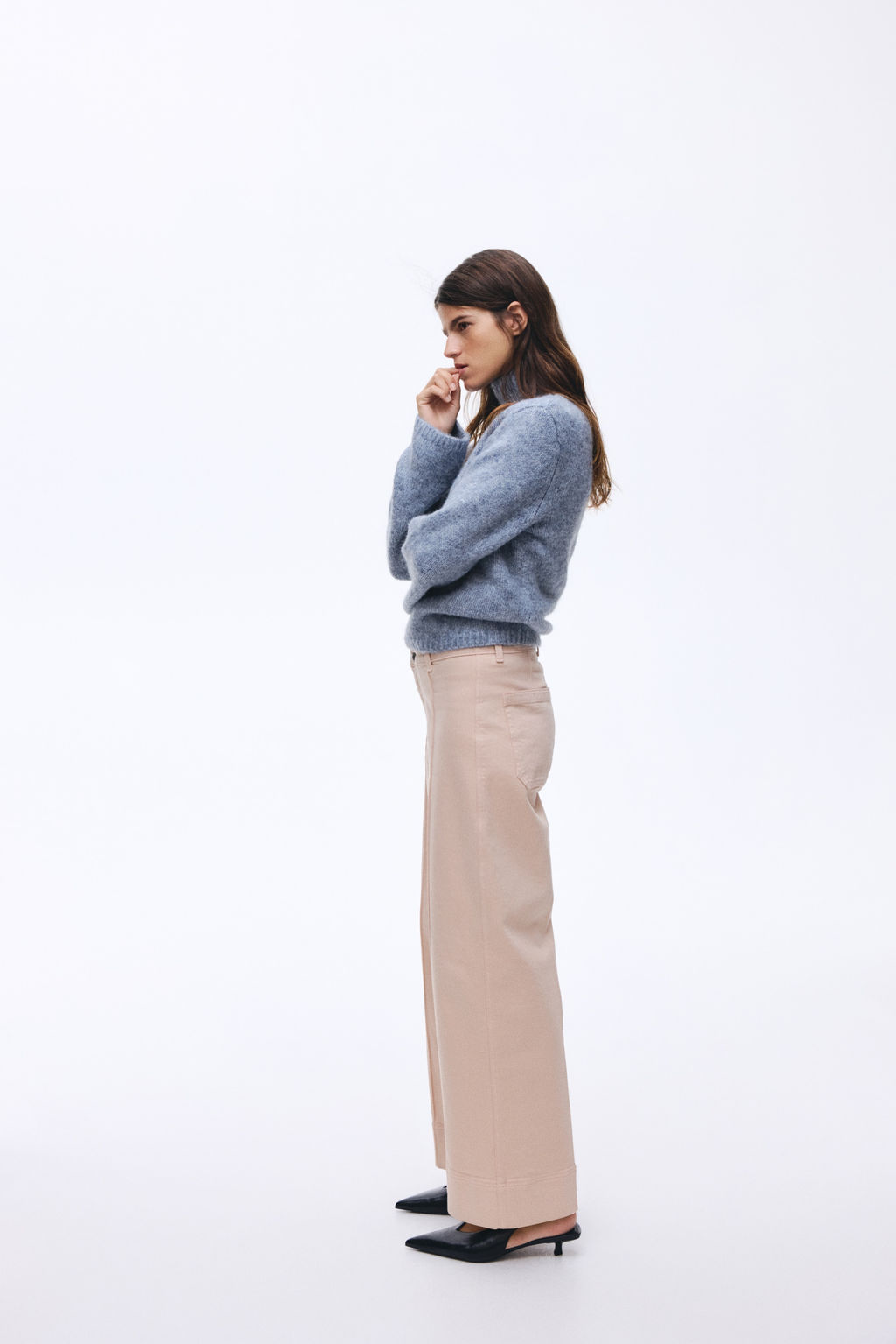 Wide High Ankle Jeans - H&m фото 8