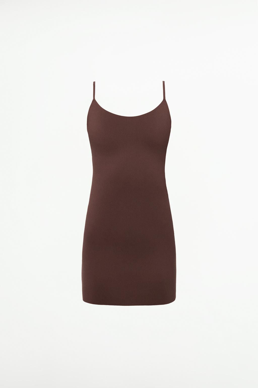 SHORT SHAPEWEAR SLIP DRESS - Zara фото 8