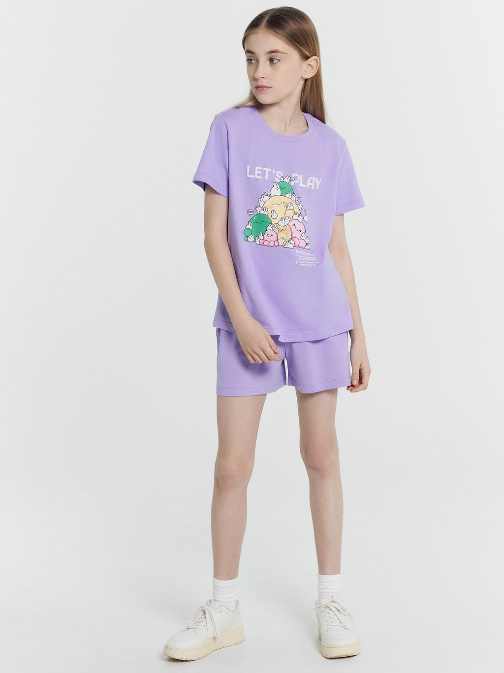 Футболка для девочек фиолетовая с печатью - Mark formelle фото 3