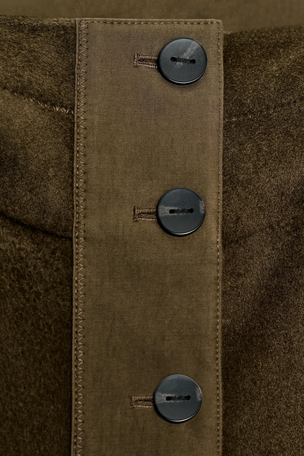 PARKA COMBINADA CON LANA ZW COLLECTION LIMITED EDITION / Khaki - Zara фото 8