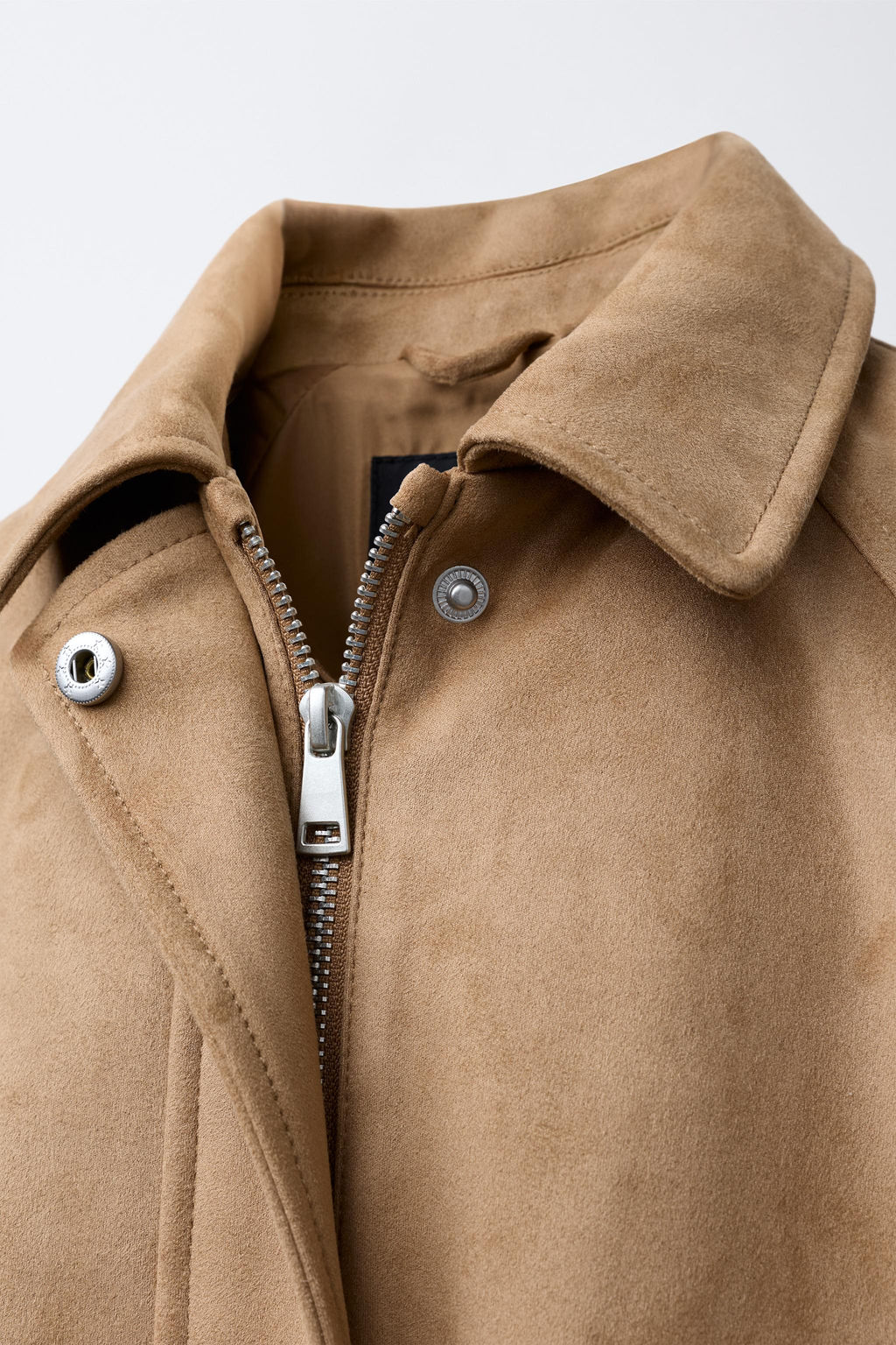 FAUX SUEDE BOMBER JACKET