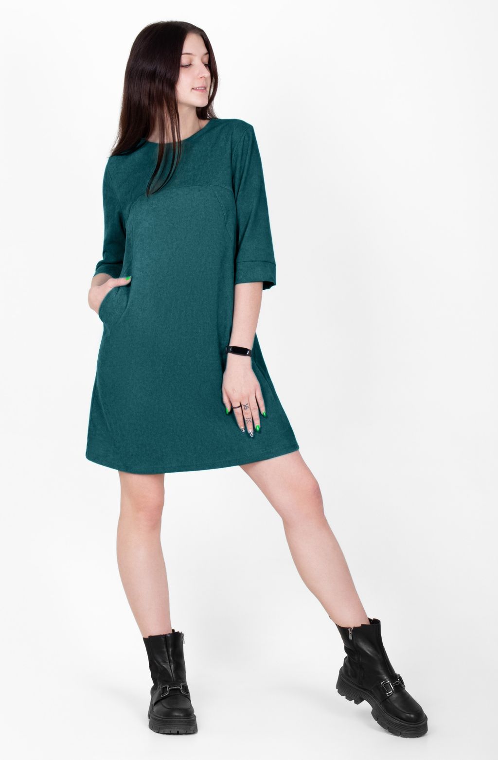 Платье Сирена Х-389 (42-56) микровельвет