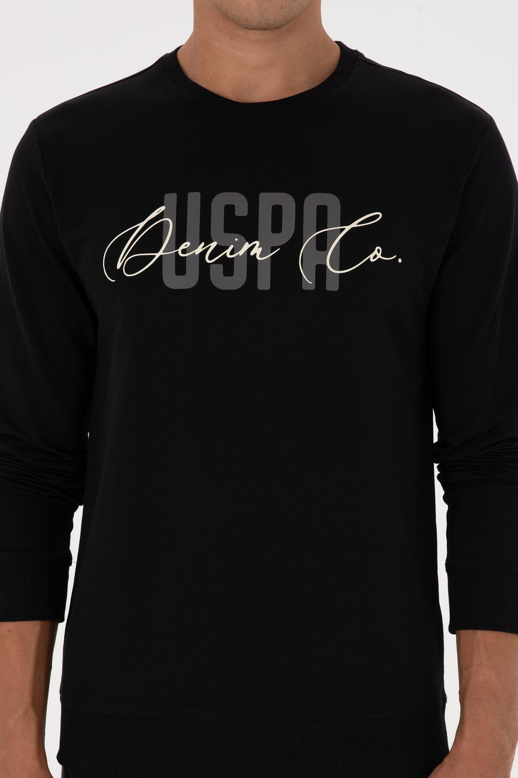 Erkek Siyah Sweatshirt Sepette S_rpriz _ndirim