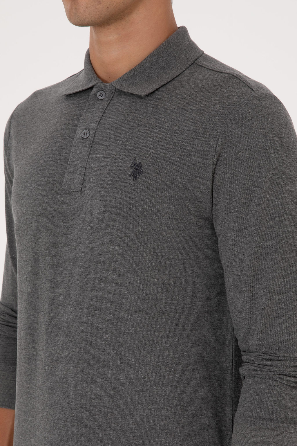 Erkek Antrasit Melanj Basic Sweatshirt Sepette S_rpriz _ndirim - U.s. polo assn фото 14