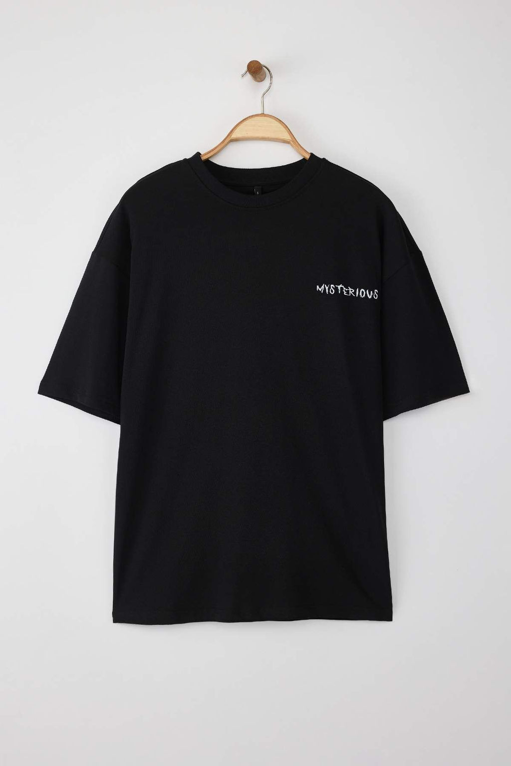 TRENDYOL MAN Siyah Oversize/Genis Kesim %100 Pamuklu S?rt Bask?l? T-Shirt TMNSS22TS0913 - Trendyolmilla фото 7