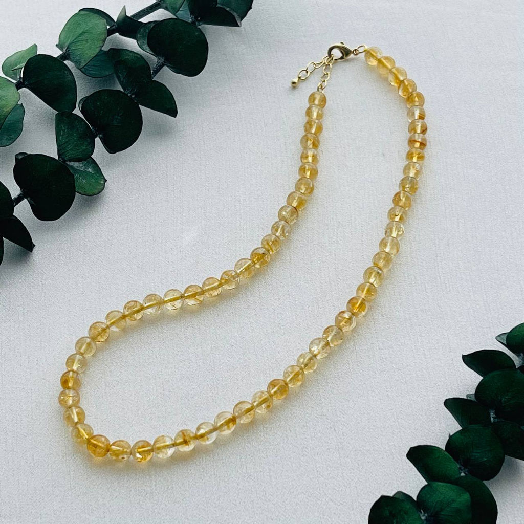 Бусы из Цитрина