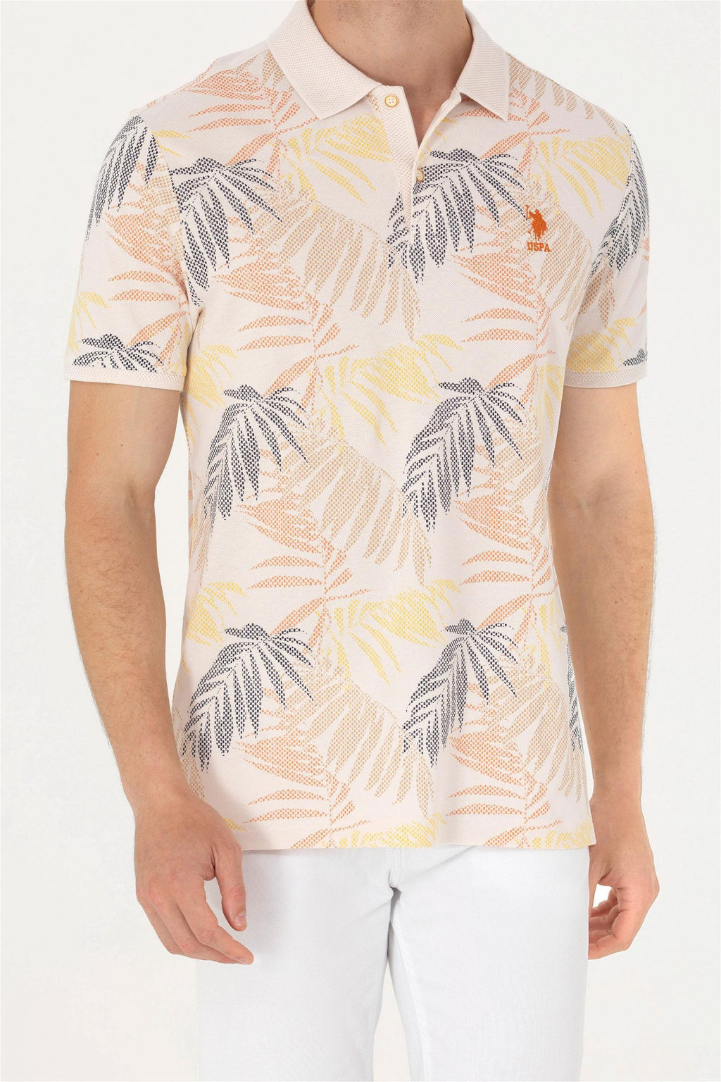 Мужская футболка цвета экрю - U.s. polo assn фото 6