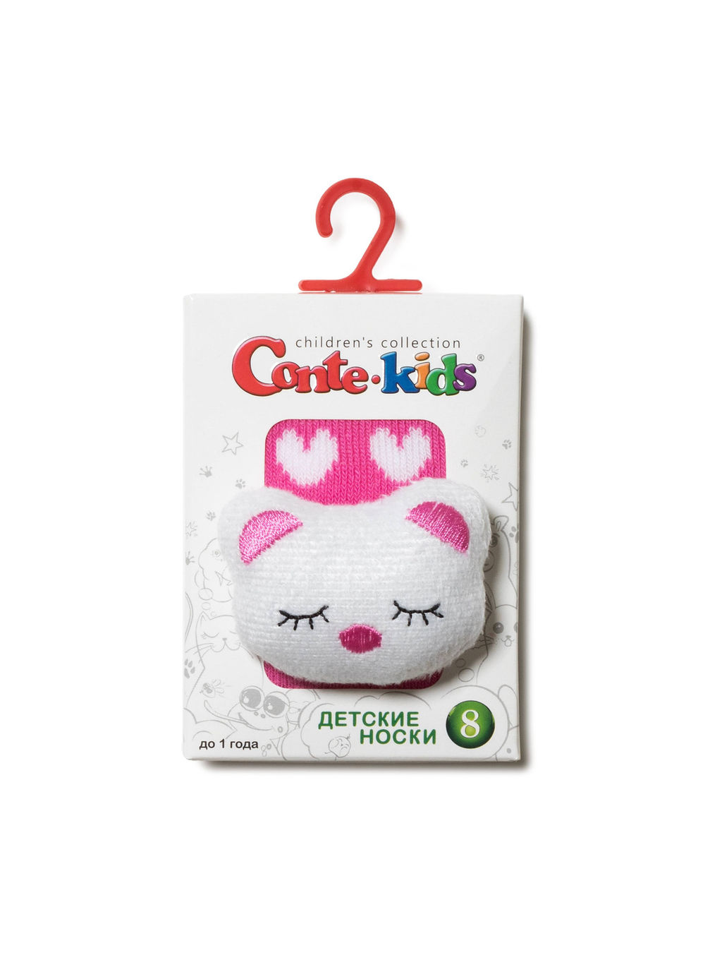 Цена за 2 пары. Носки Теплые Conte-kids Махровые носки SOF-TIKI с мордашками Котик - Conte elegant фото 5