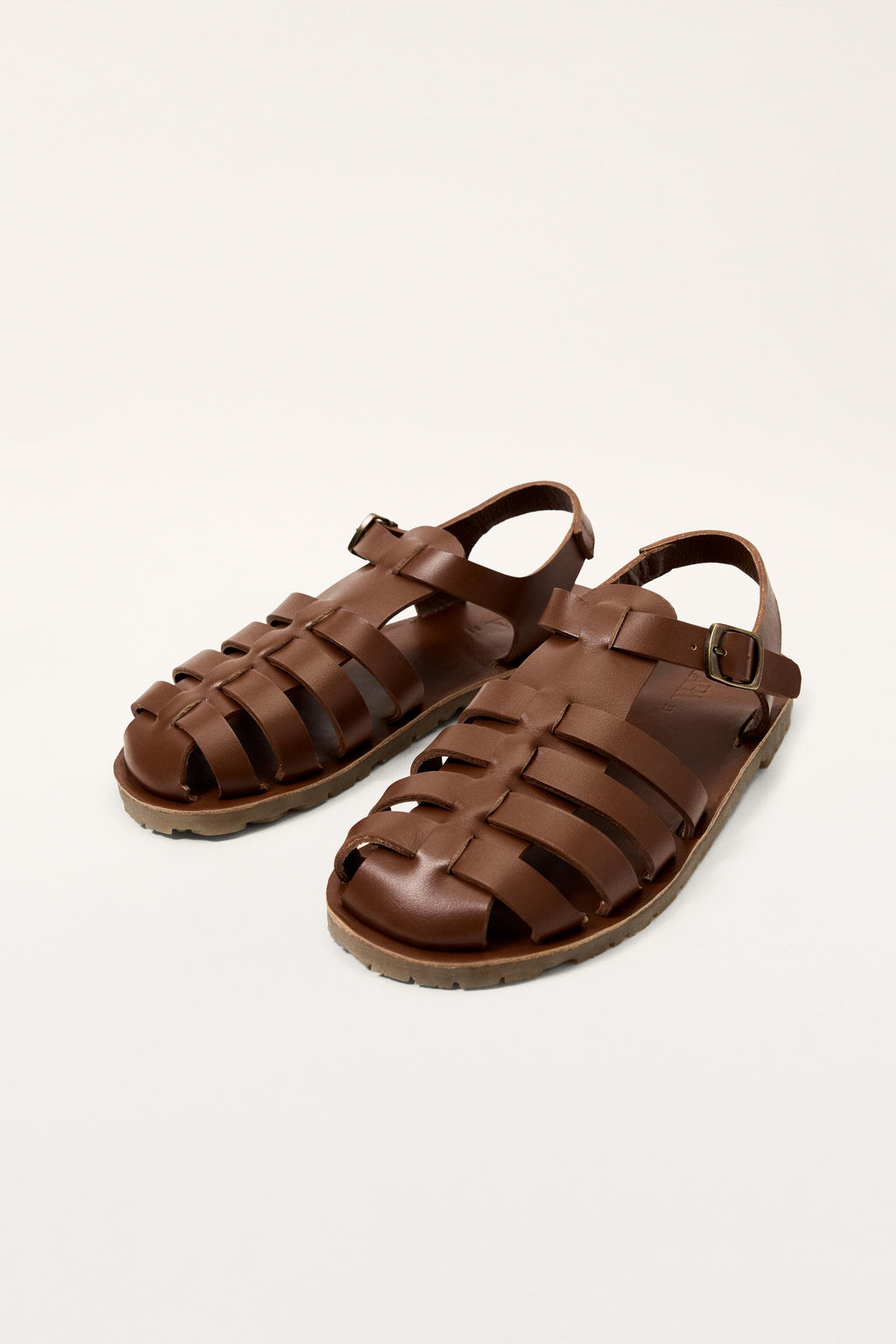 LEATHER CAGE SANDALS LIMITED EDITION - Zara фото 6