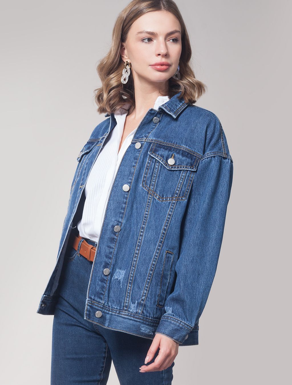 VILATTE / Куртка джинсовая Over-size  фото 6