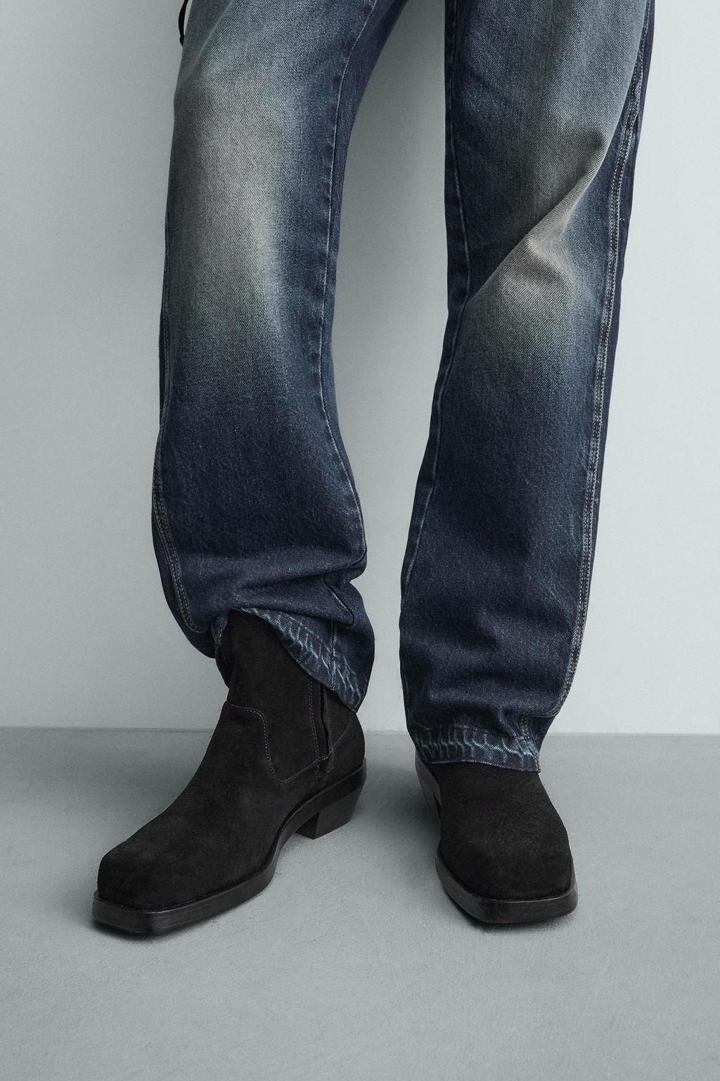 LEATHER COWBOY BOOTS - Zara фото 10