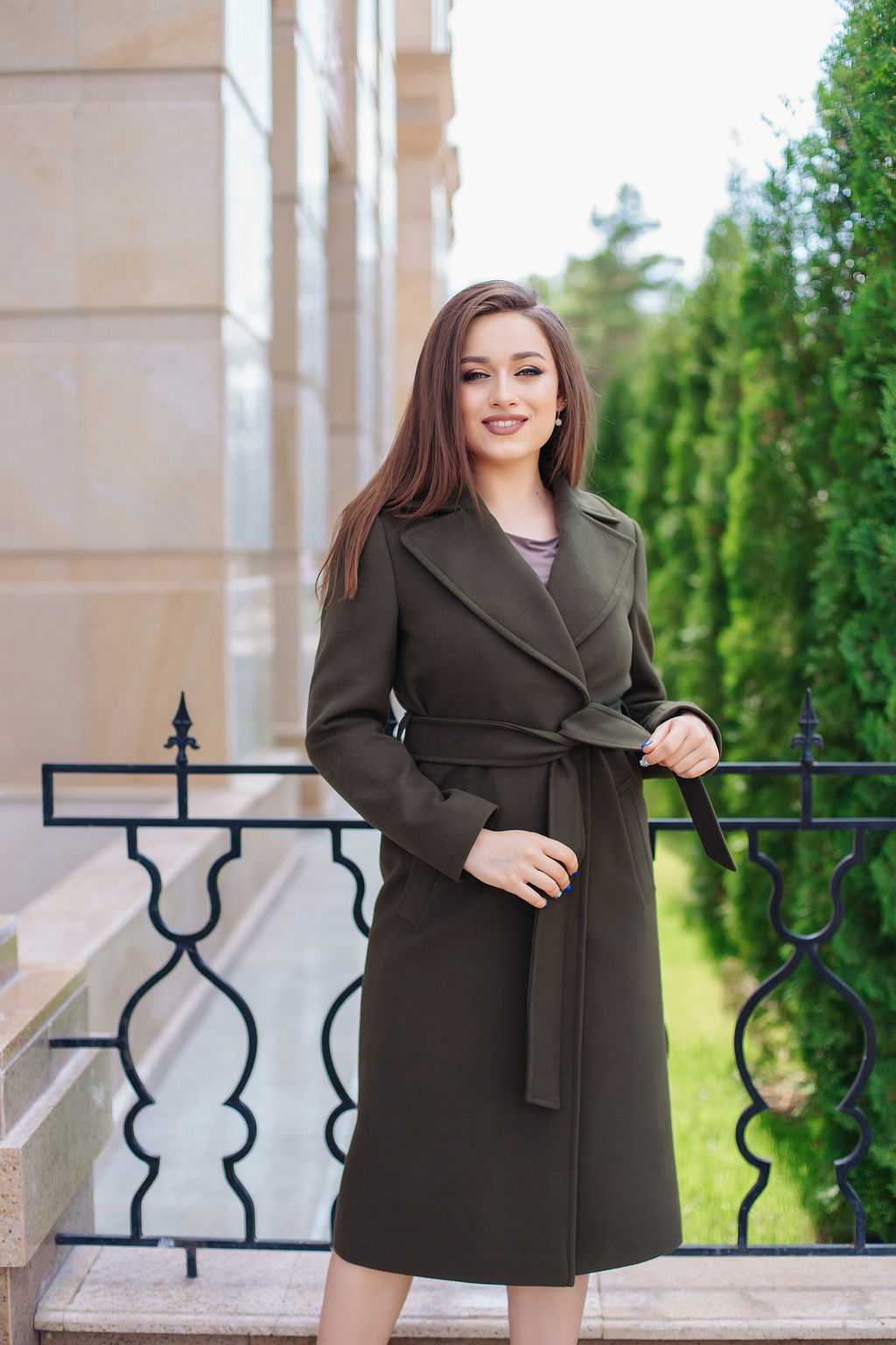 Пальто женское демисезонное 21930 (темно-серый) - Kankan фото 10