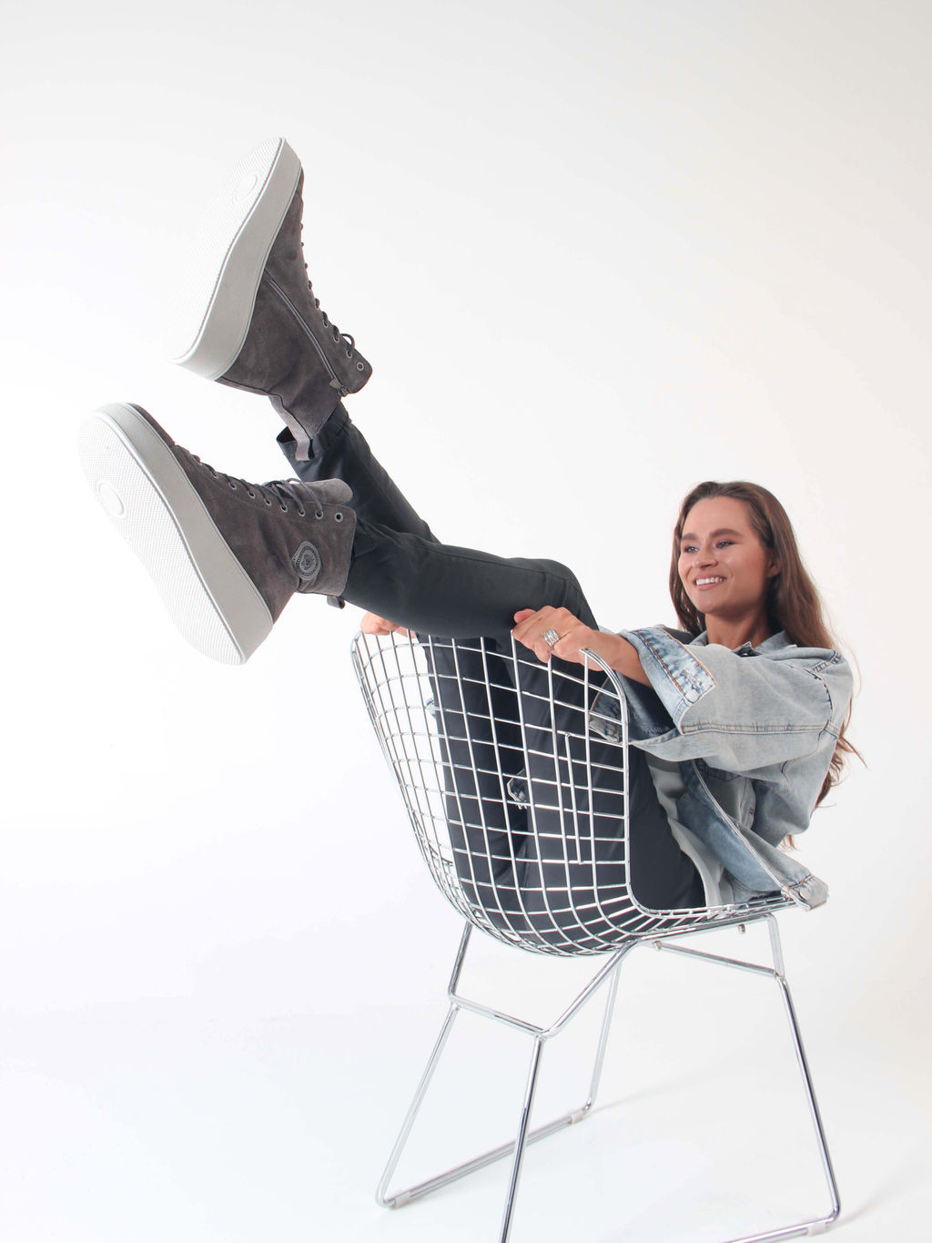 Ботинки 215.ALTAgr. Серый замок/Шерсть