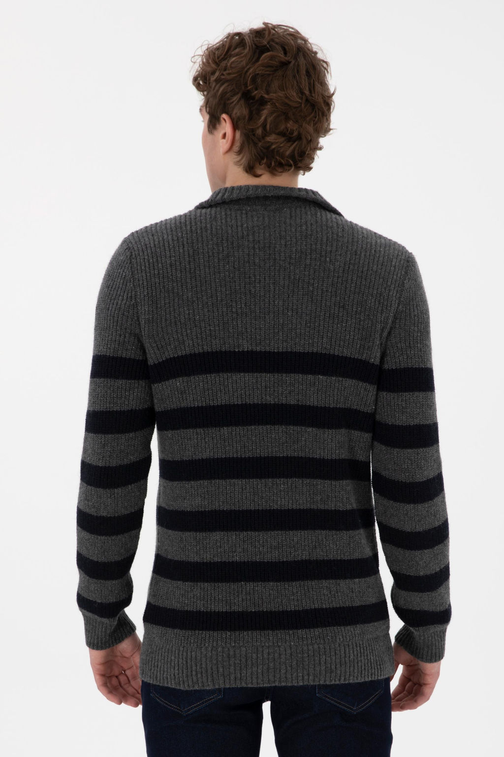 Erkek Antrasit Melanj Kazak