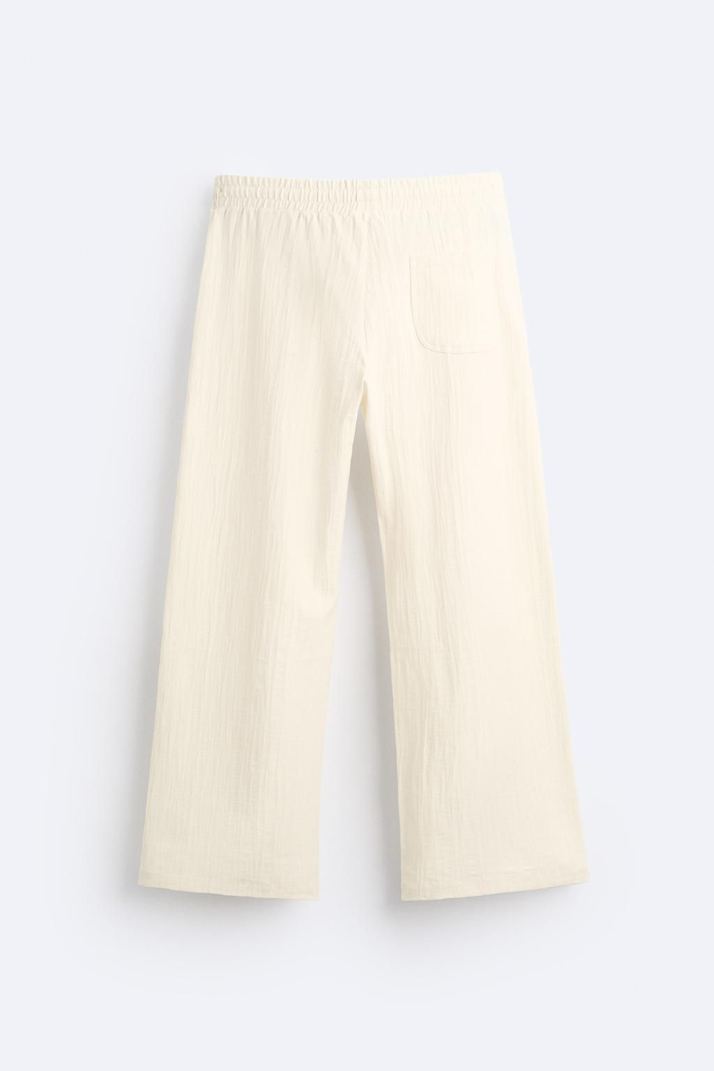 ASIMETRIK JACQUARD PANTOLON - Zara фото 9