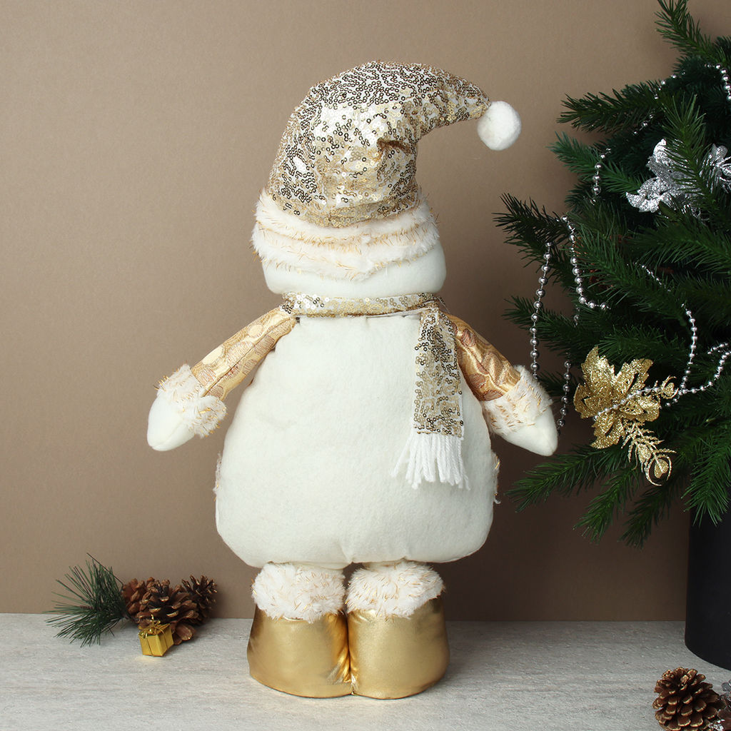 Цена за 1 шт. Новогоднее украшение Снеговик на телескопических ножках 55/74 см / RE2022 /уп 36/ - ГалеонТрейд фото 12