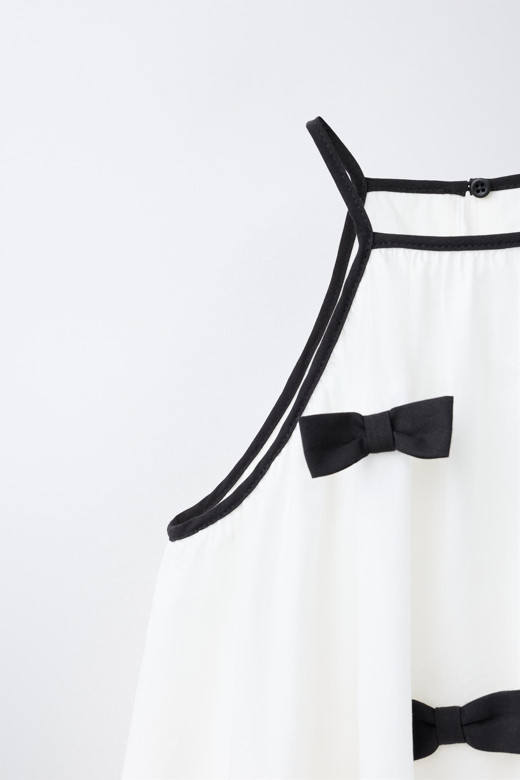 VESTIDO LAZO CUELLO HALTER / Blanco - Zara фото 6