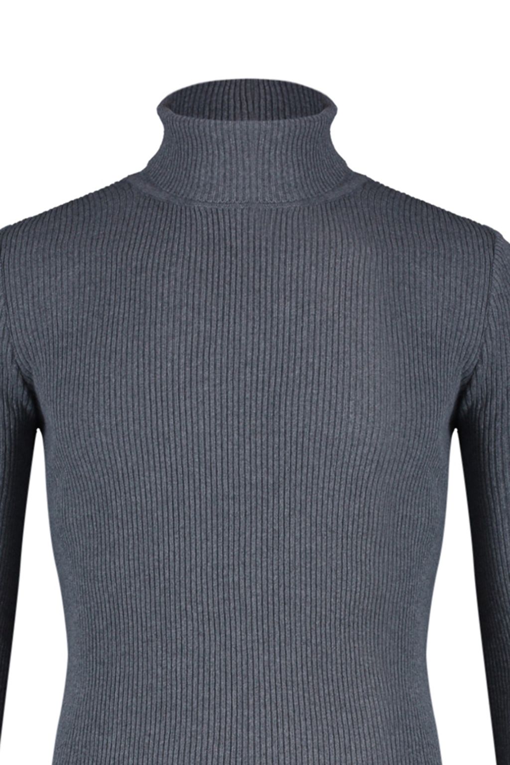 Fume Slim Fit Pamuklu Couple/Cift Bal?kc? Yaka Fitilli Orgu Kazak TMNAW20MG0031